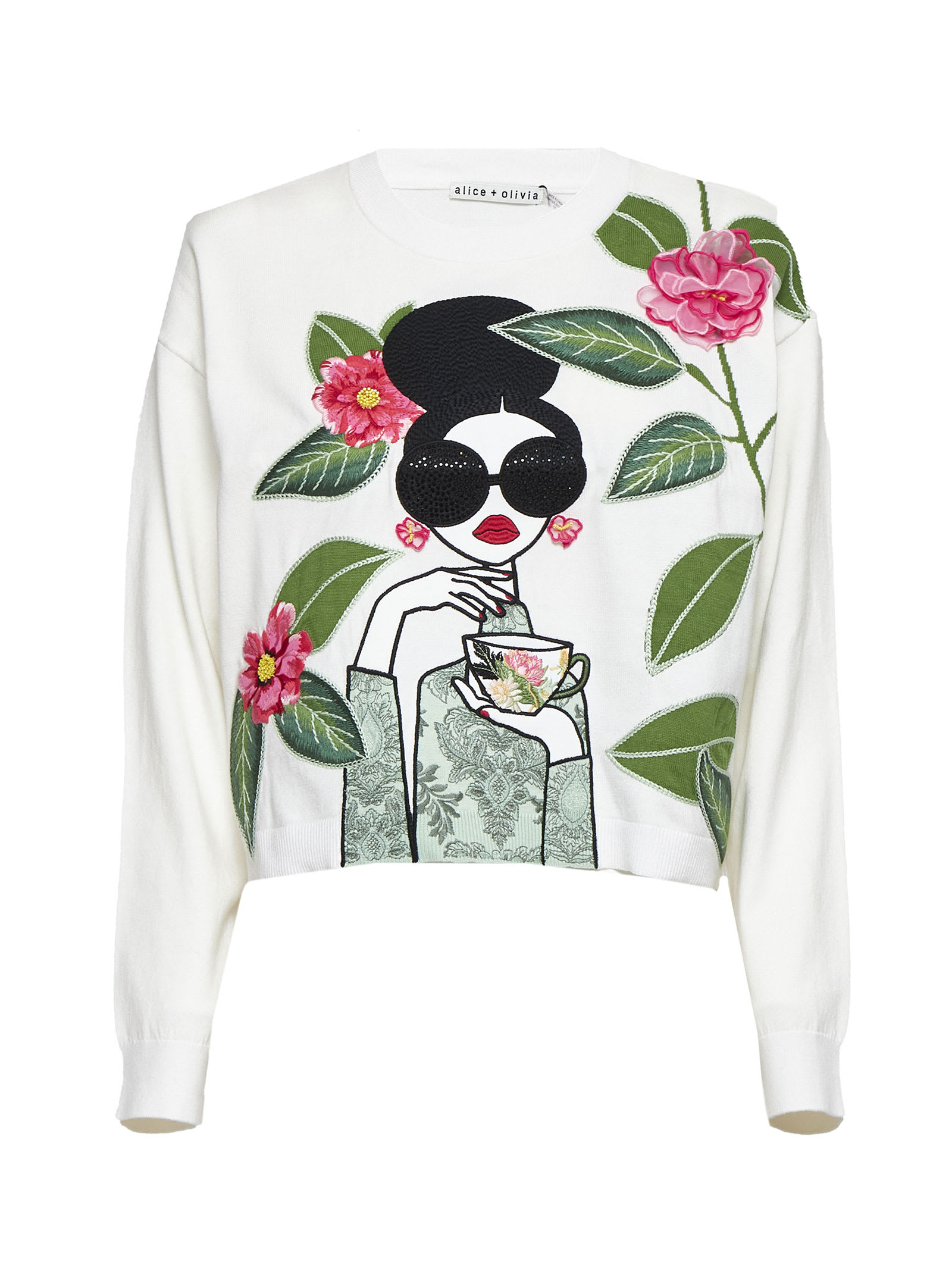 Alice And Olivia Sweater In White