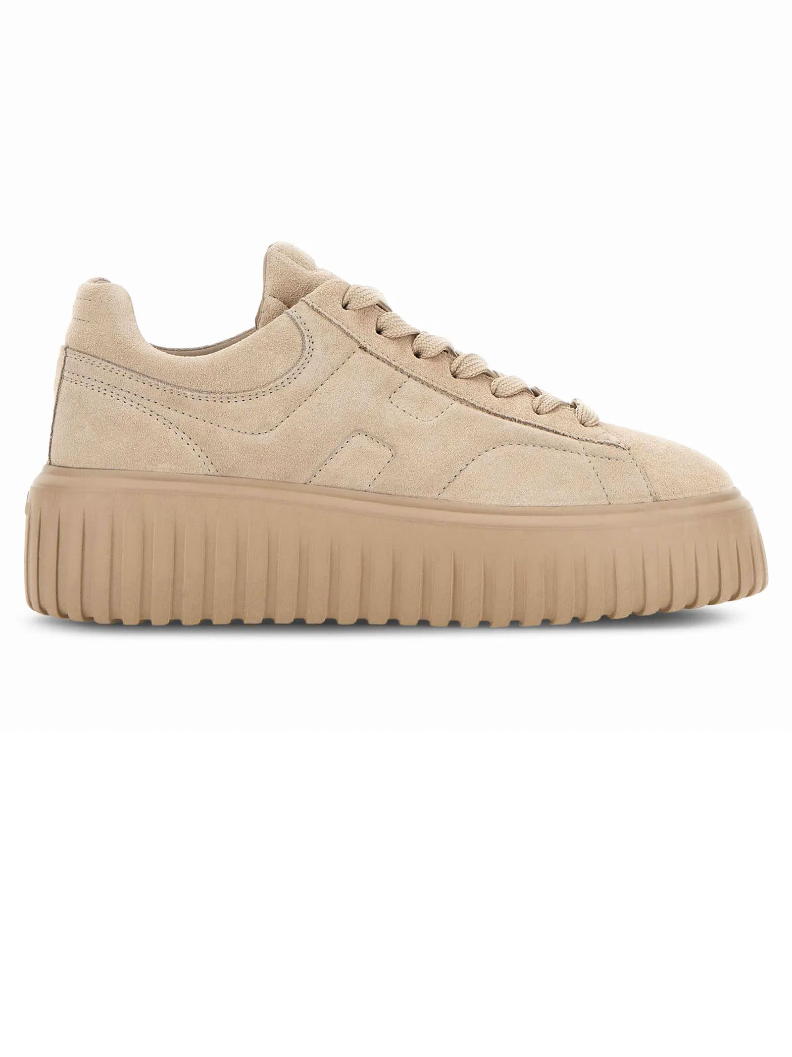 Shop Hogan Sneakers Beige In Zenzero