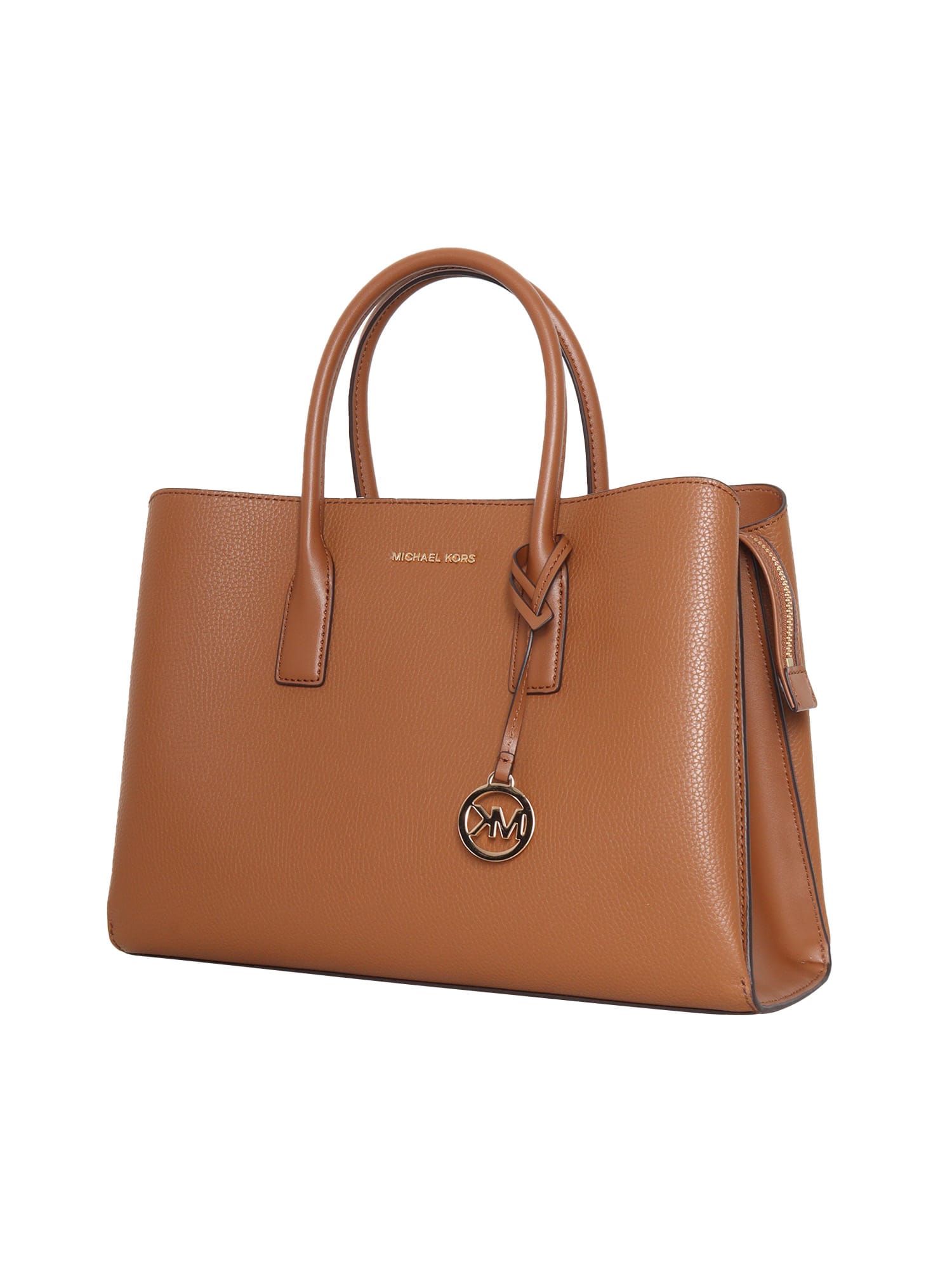 Shop Michael Kors Brown Leather Satchel Bag