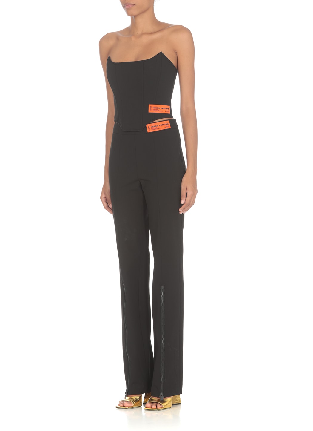 Heron Preston Gabardine Stretch Viscose Blend Pants In Black