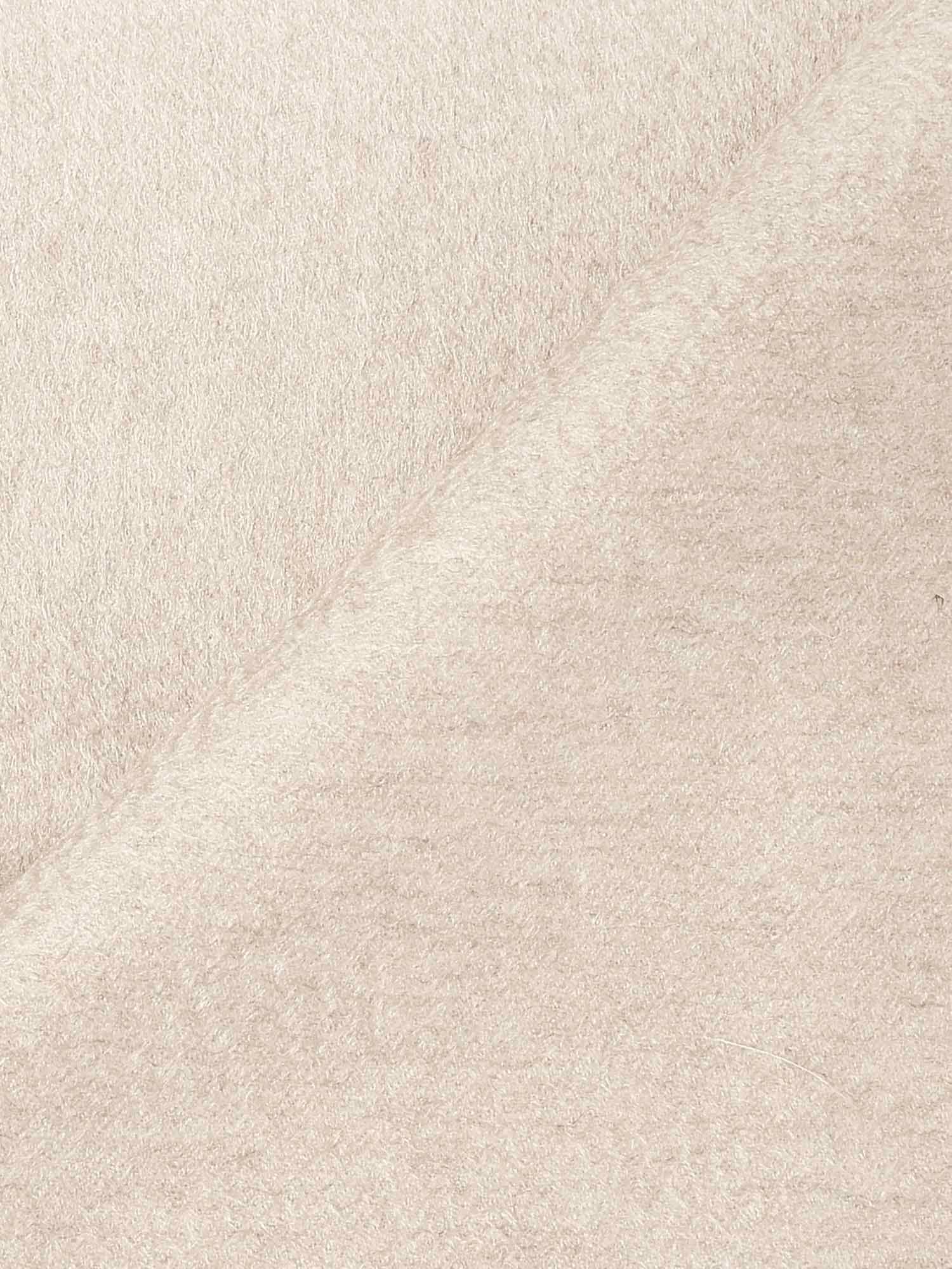 Max Mara Cashmere Stole With Embroidery And Fringes In White