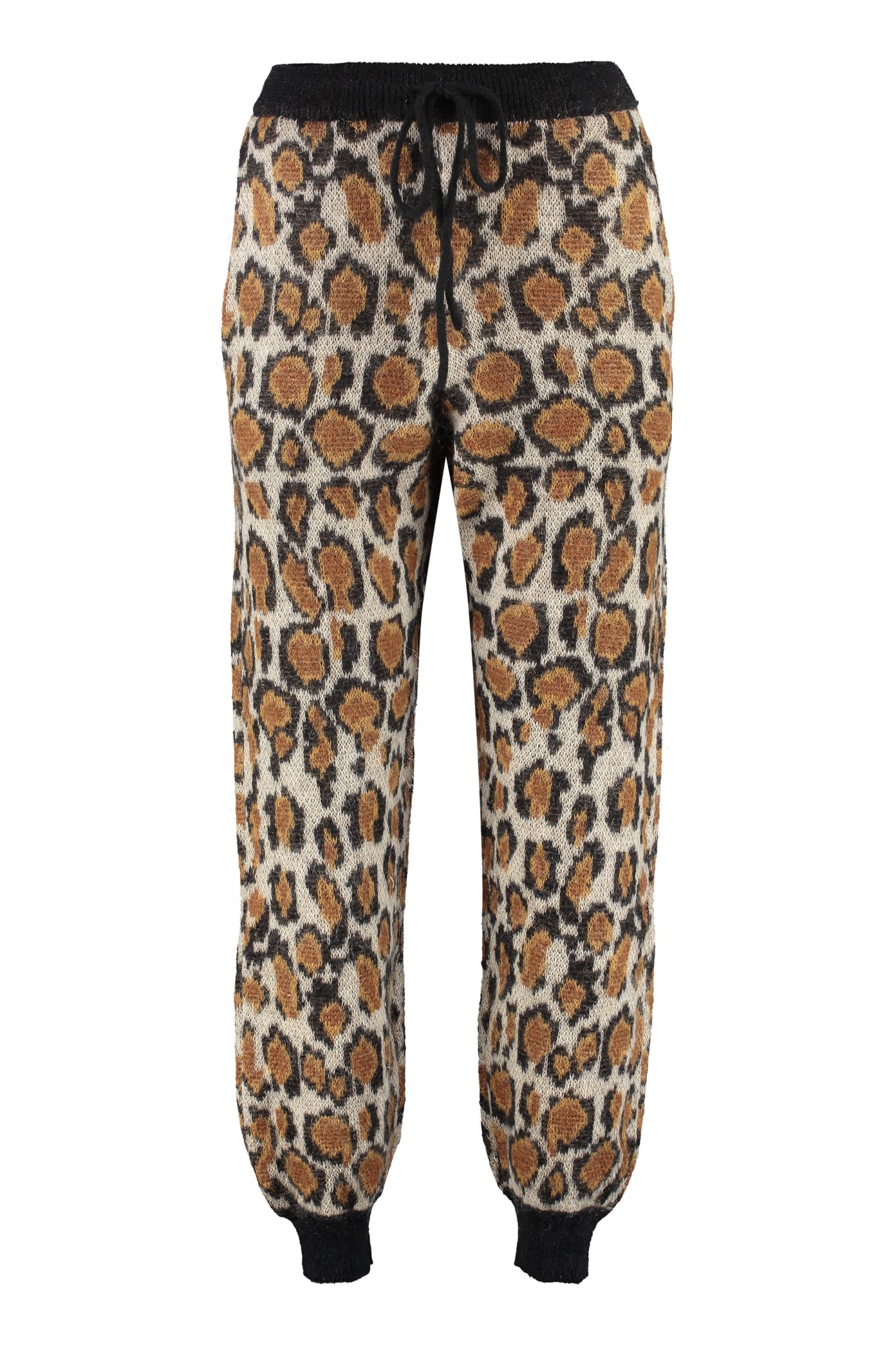 Rotate by Birger Christensen Animalier Knitted Trousers