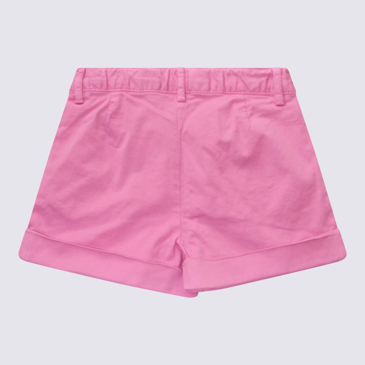 Il Gufo Kids' Bright Pink Cotton Shorts In Rosa Canina