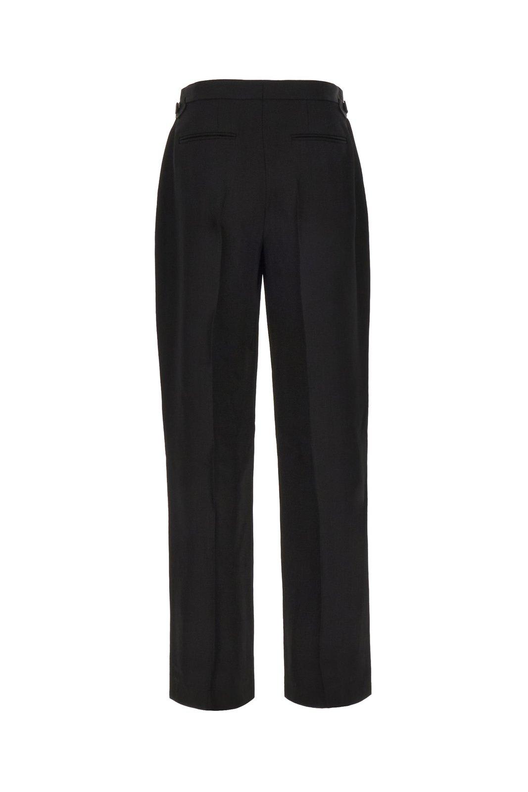 Shop Casablanca Straight Leg Tailored Trousers In Black