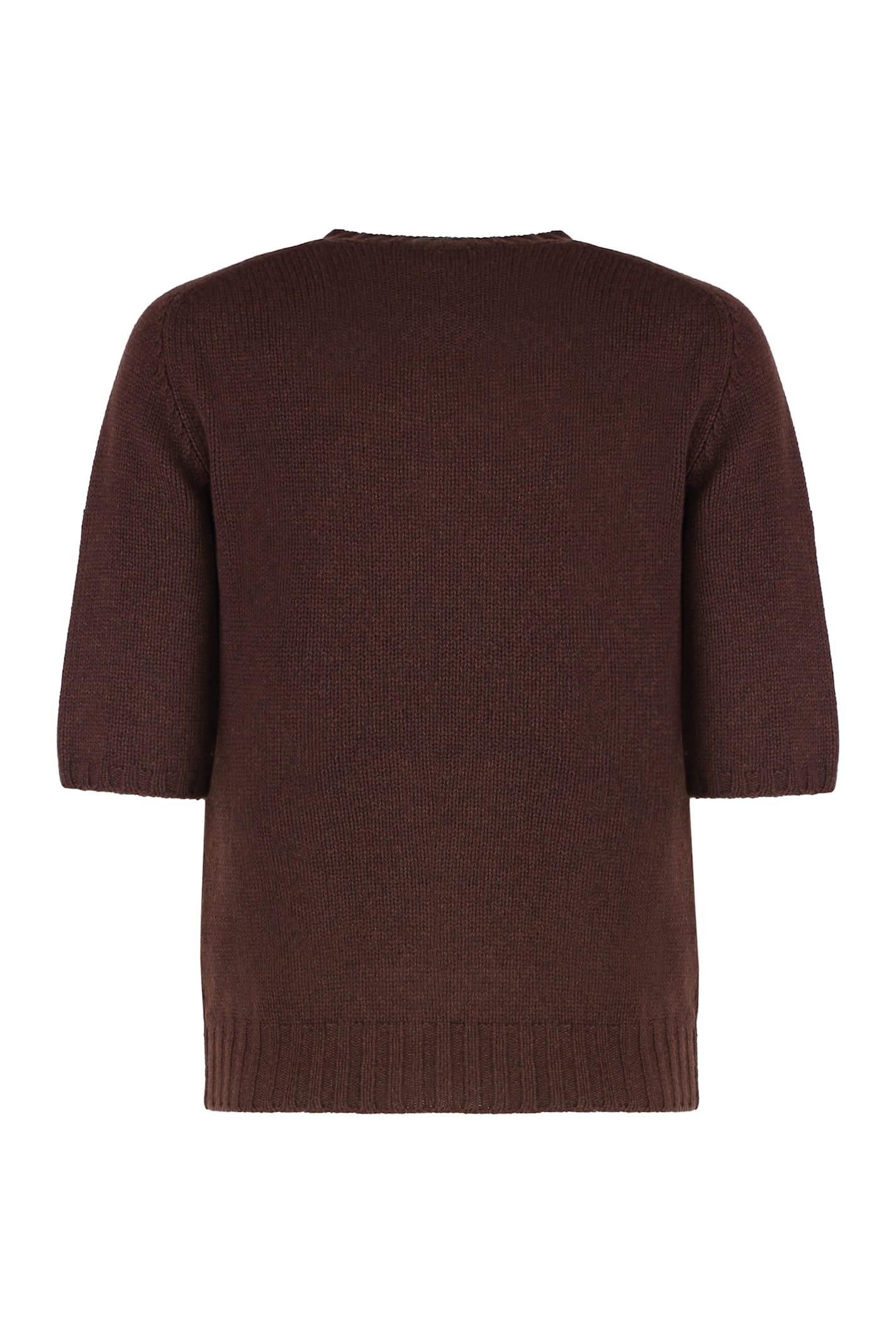 Fabiana Filippi Stone-embellished Cut-out Sweater In Brown