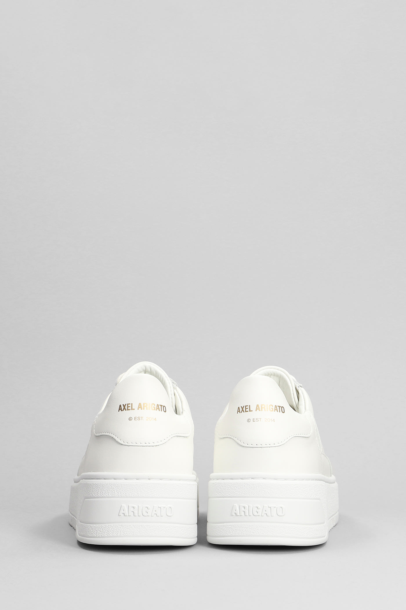 Shop Axel Arigato Orbit Vintage Sneakers In White Leather