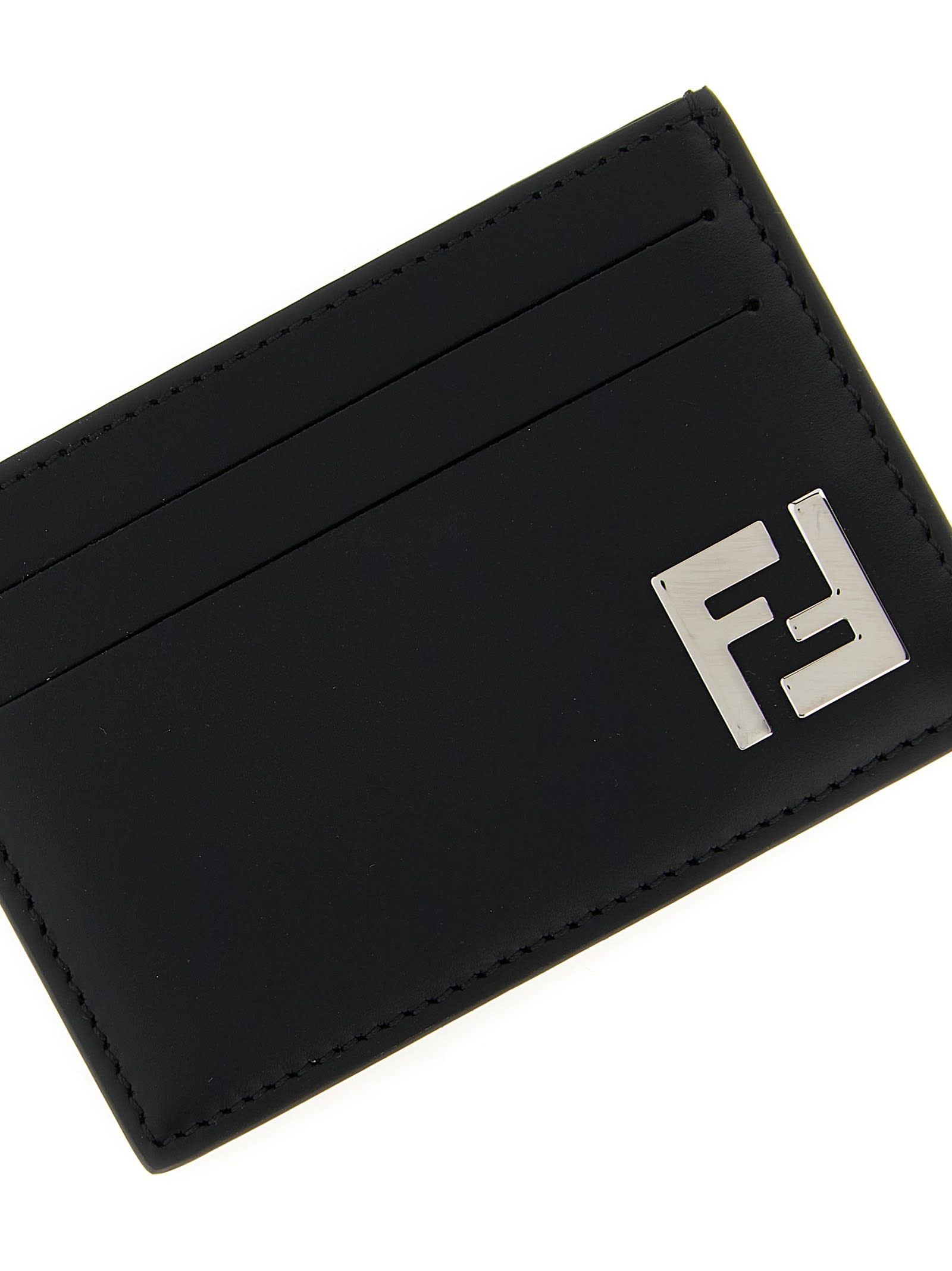 Fendi Slim Squared Ff Card Holder In Multi