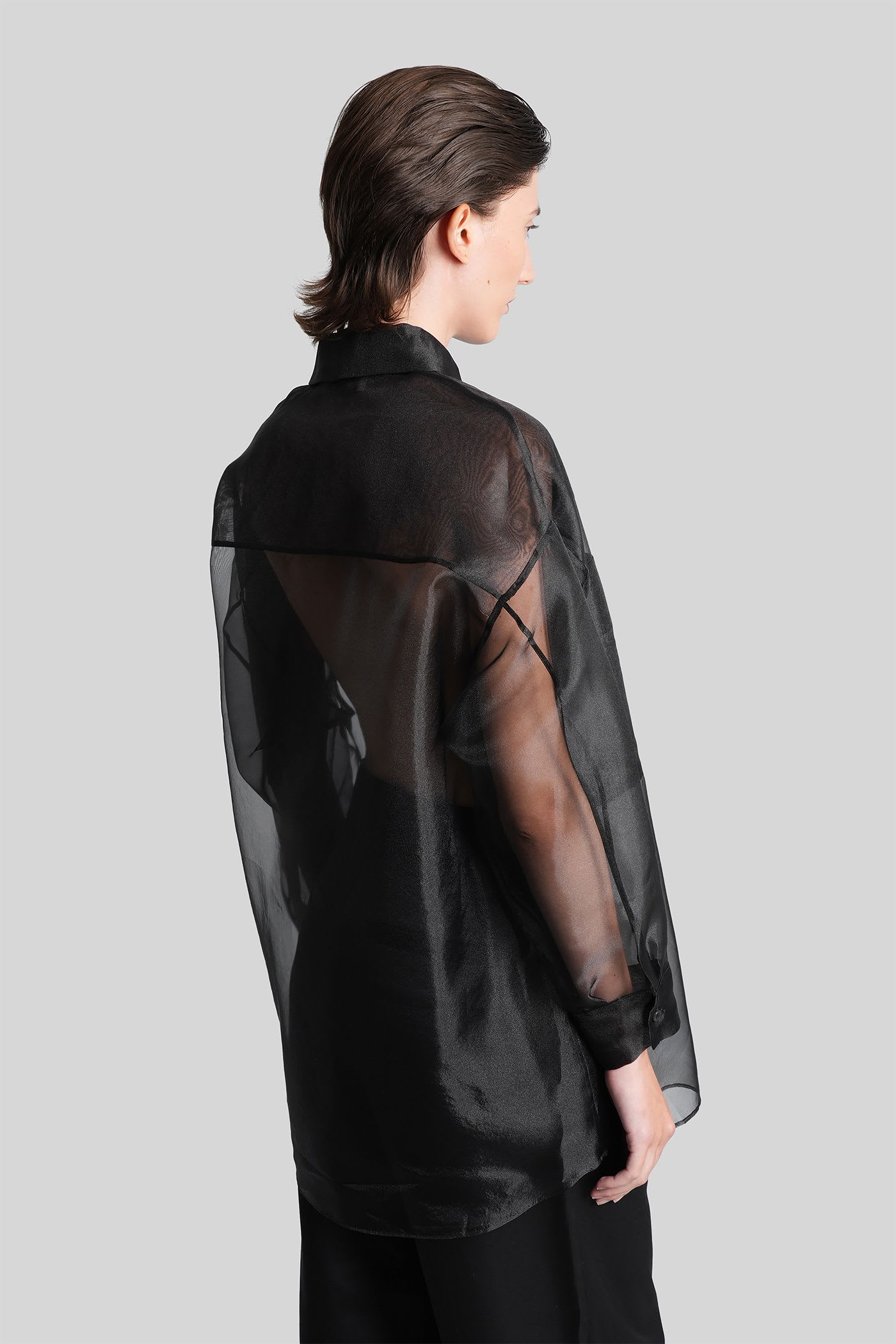 Iro Leonie Shirt In Black Polyester In Black
