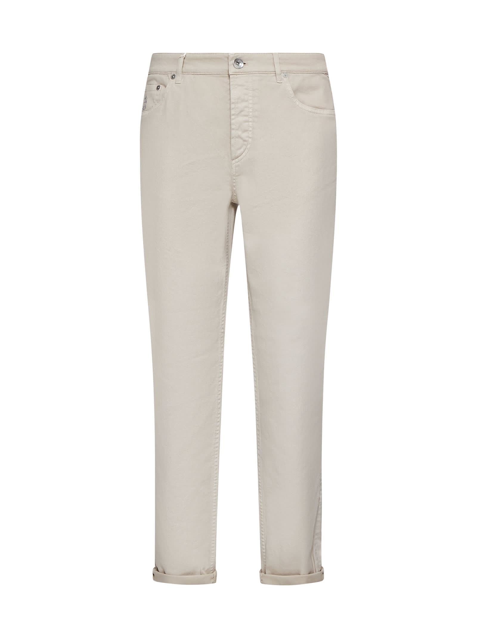 Shop Brunello Cucinelli Jeans In Semi Di Lino