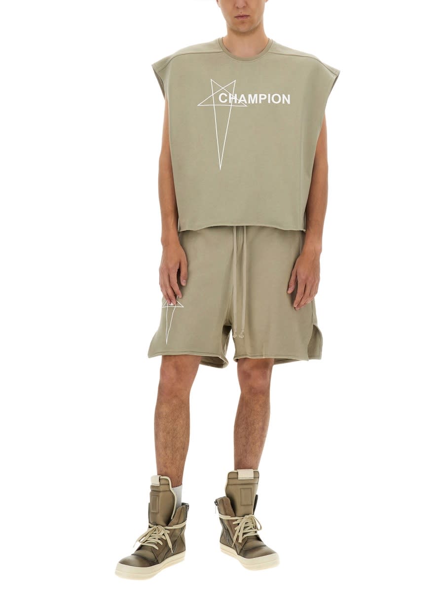 Rick Owens X Champion Cropped Micro Tatlin T-shirt