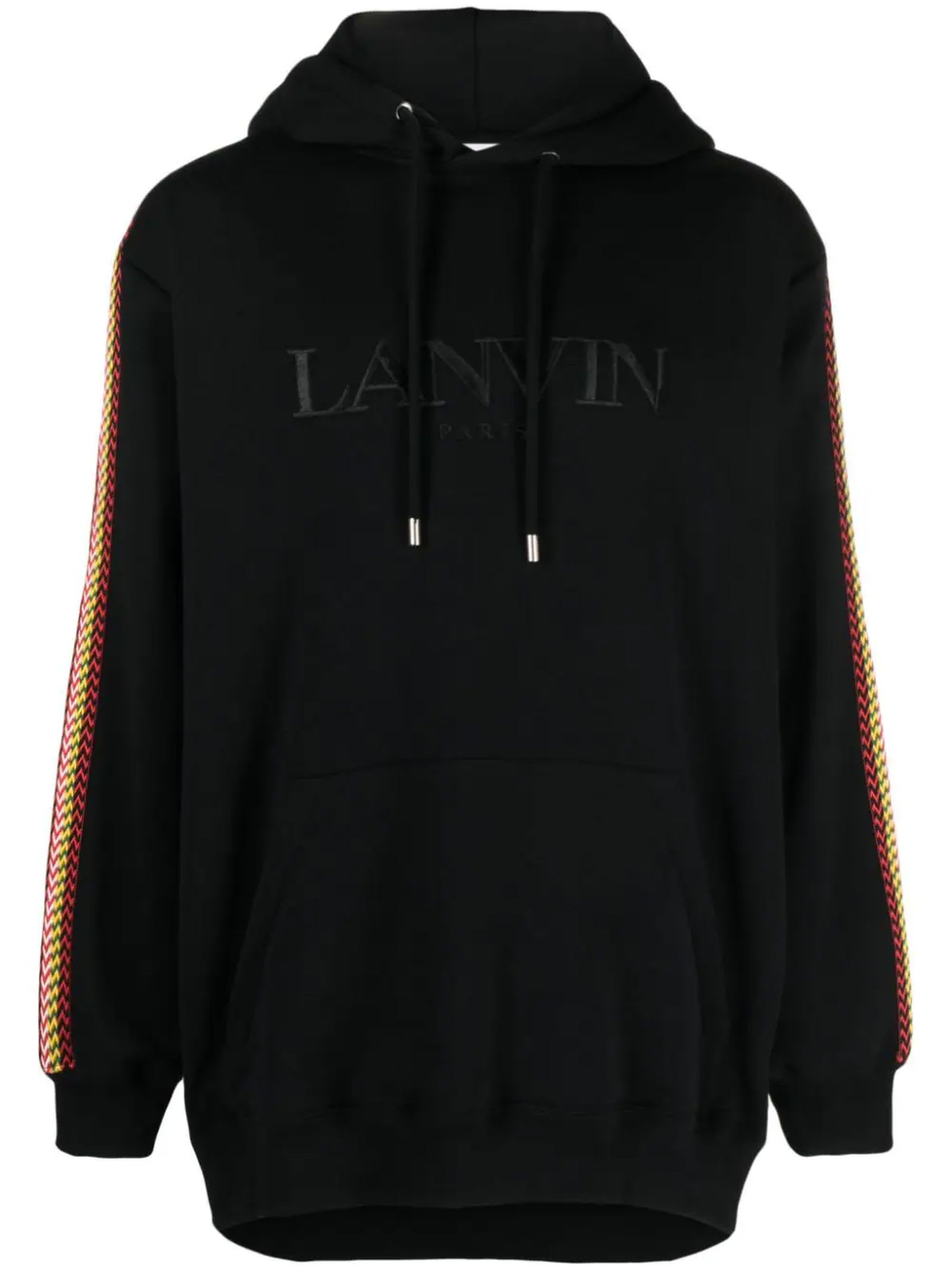 Shop Lanvin Black Cotton Hoodie