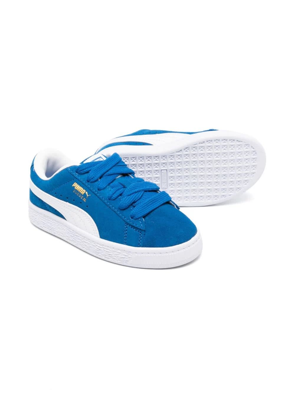 Shop Puma Sneakers Con Ricamo In Blue