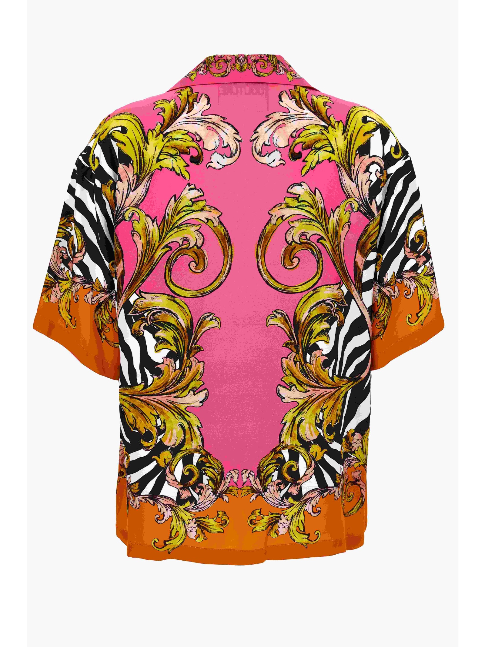 Shop Versace Jeans Couture Shirt In Pink