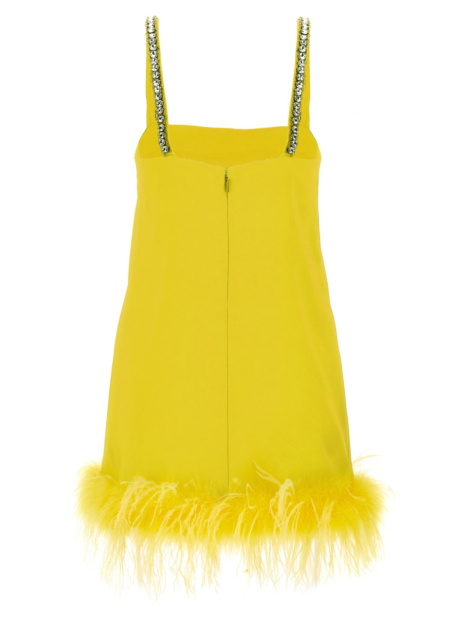Shop Pinko Trebbiano Dress In Yellow