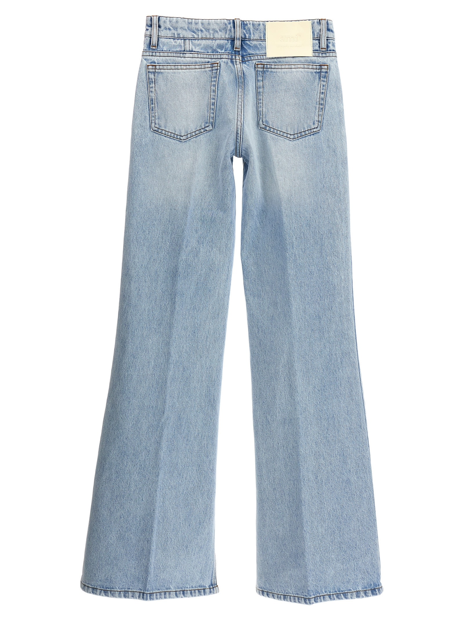 Shop Ami Alexandre Mattiussi Flared Jeans In Clear Blue
