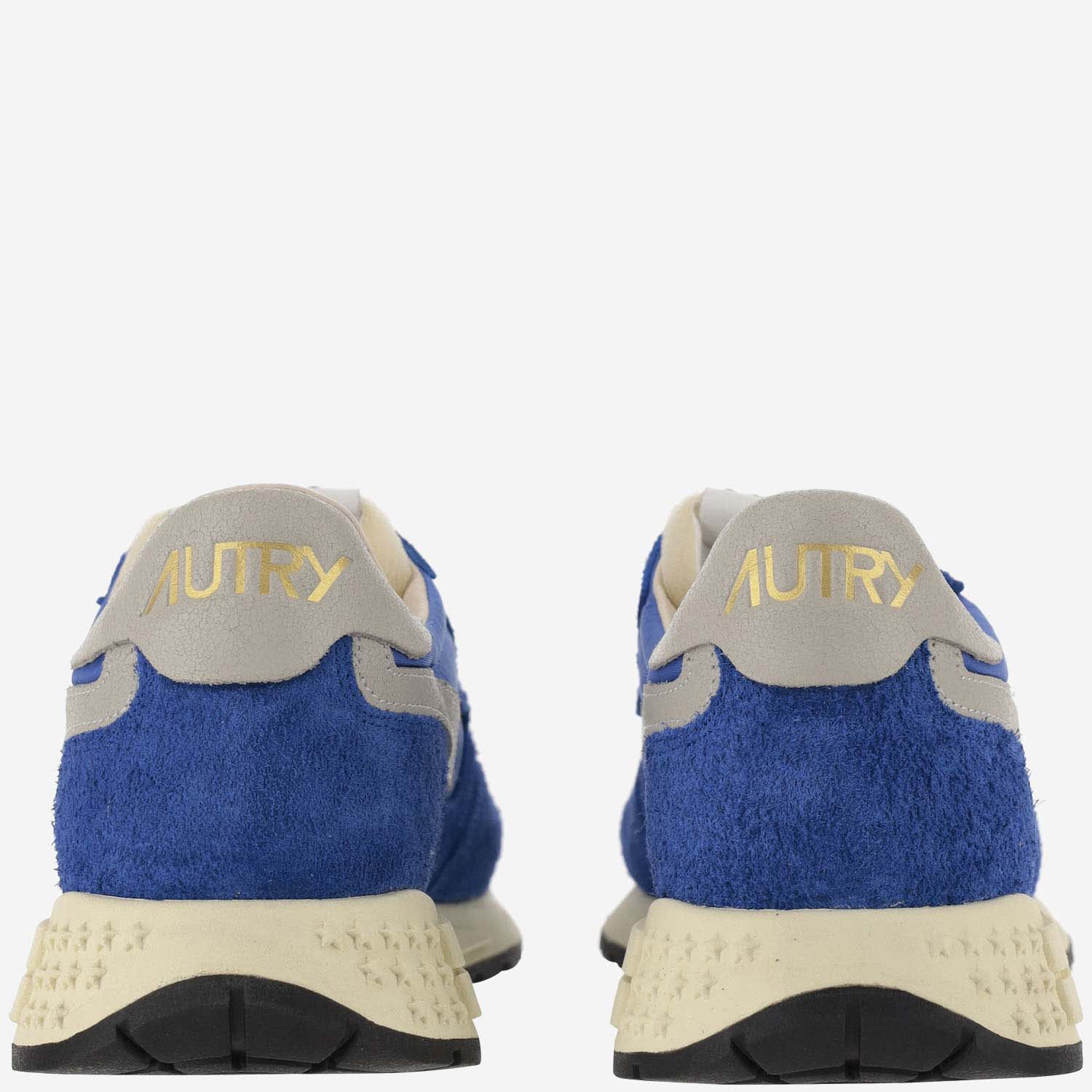 Shop Autry Reelwind Low Nylon And Suede Sneakers In Blue