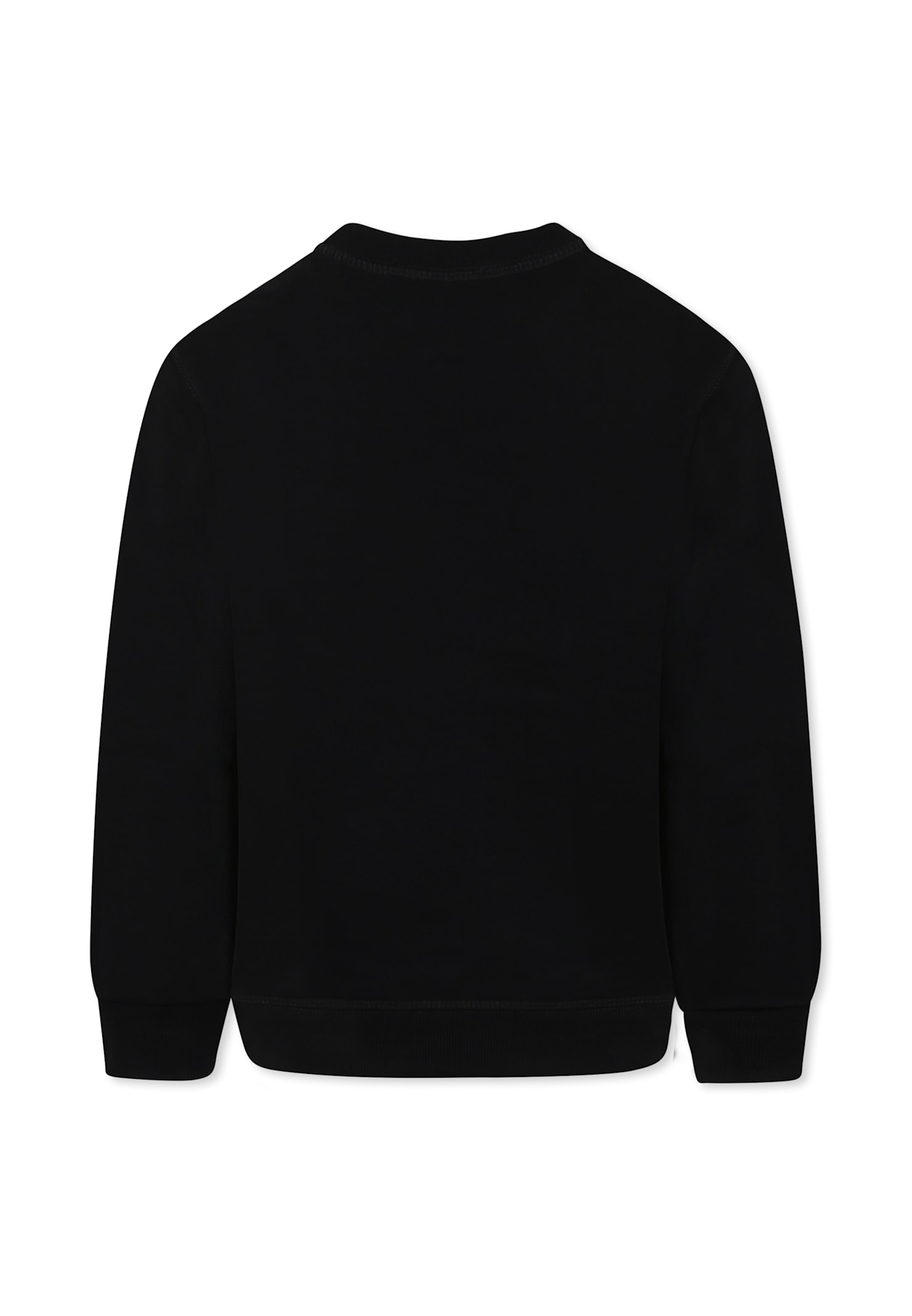 Dsquared2 Black Sweatshirt For Boy With Logo In Black