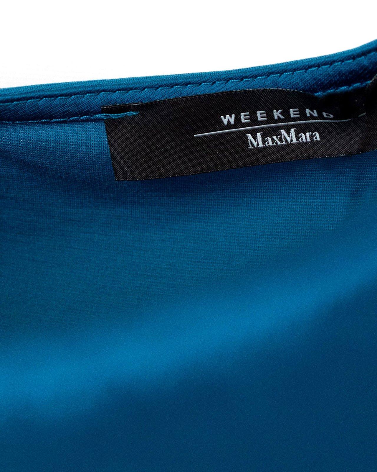 Shop Weekend Max Mara Crewneck Short-sleeved T-shirt In Blue