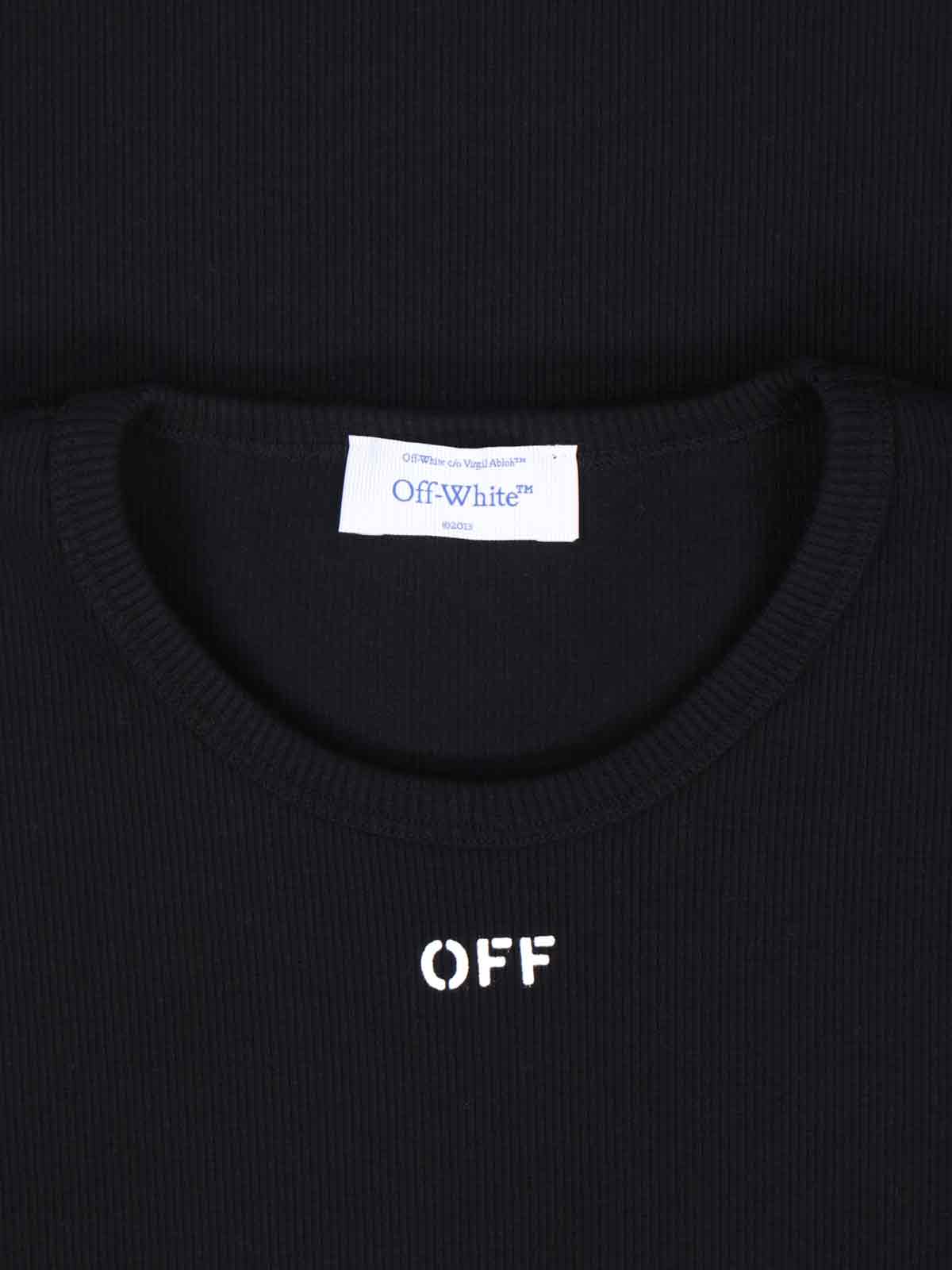 Shop Off-white Logo T-shirt In Black