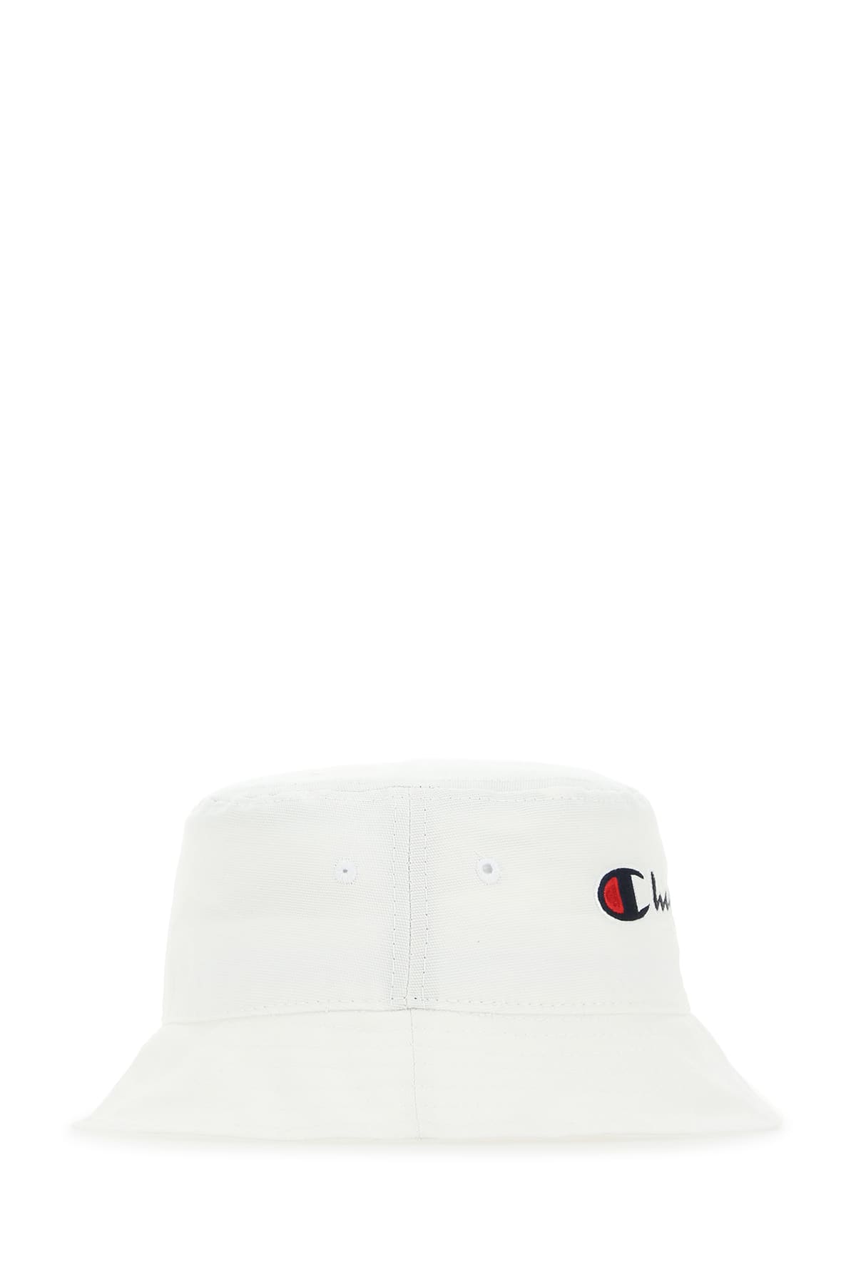 Champion White Cotton Bucket Hat In Ww001