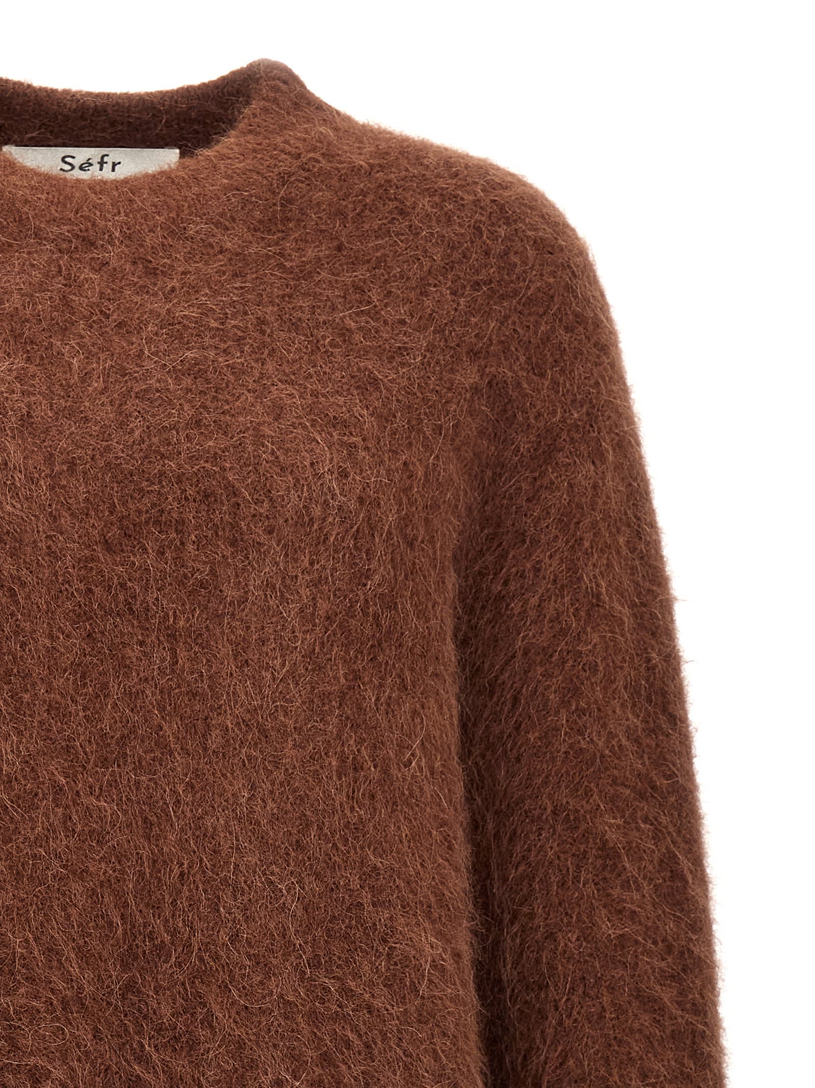 Shop Séfr Haru Sweater In Brown