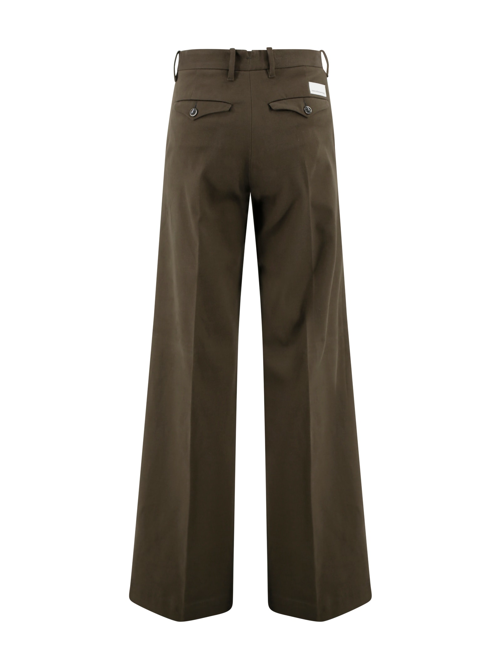 Nine In The Morning Mid-rise Trousers In Brown