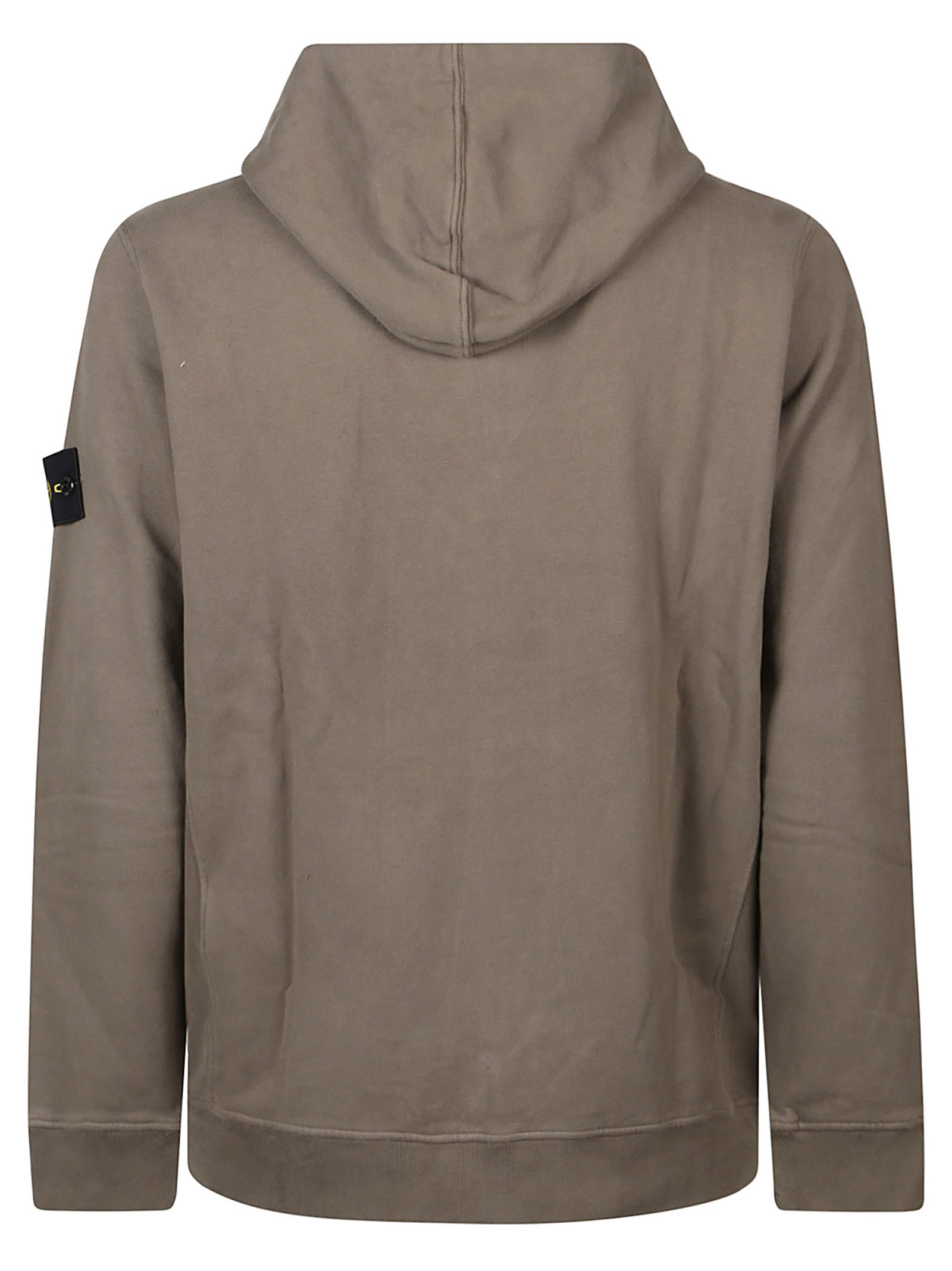 Shop Stone Island Full Zip Sweatshirt In Brown