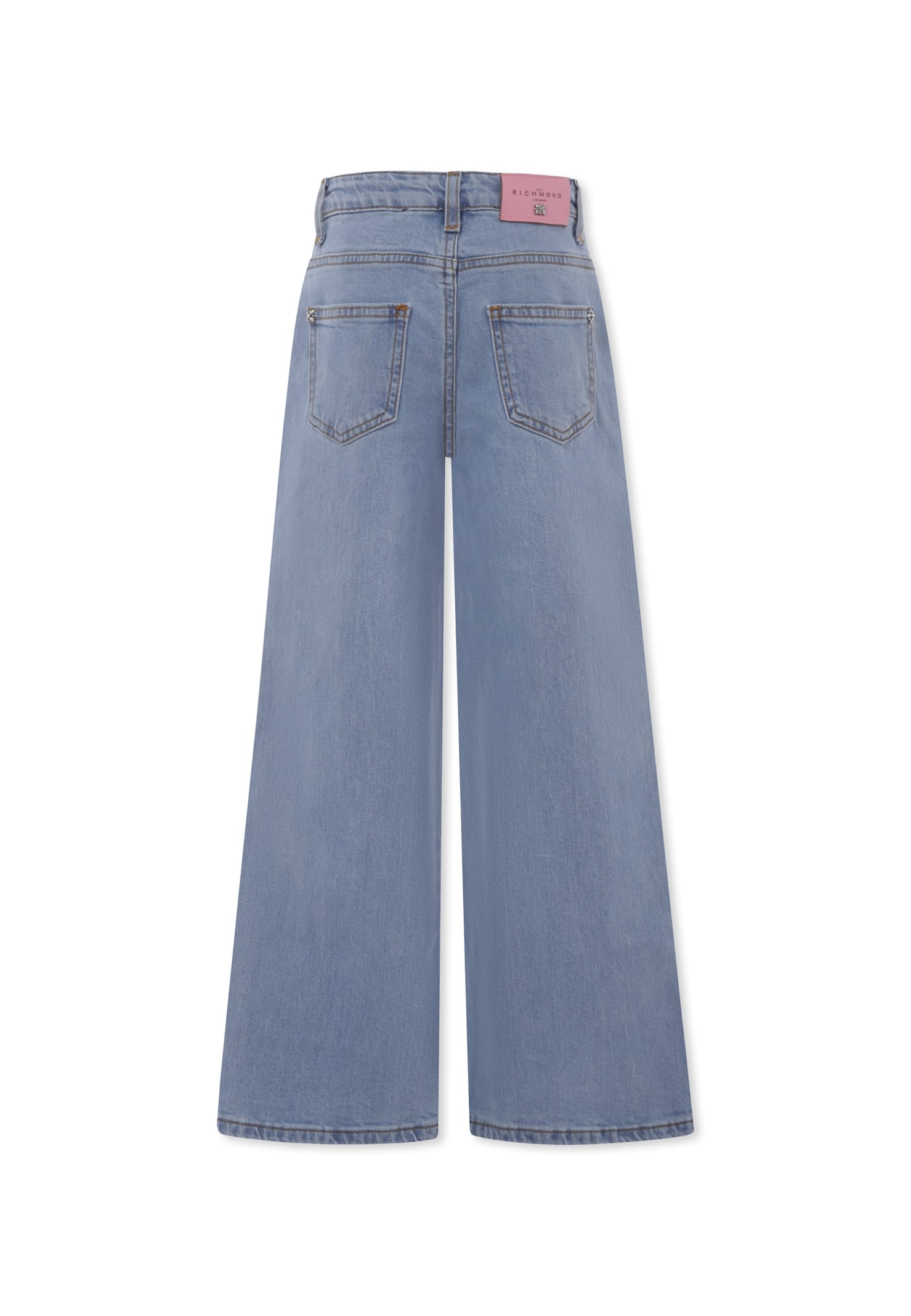 Richmond Light Blu Jeans For Girl With Logo