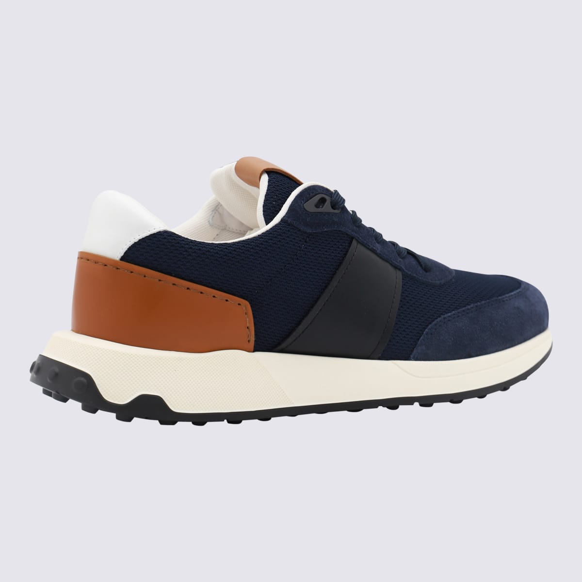 Shop Tod's Navy Blue Sneakers