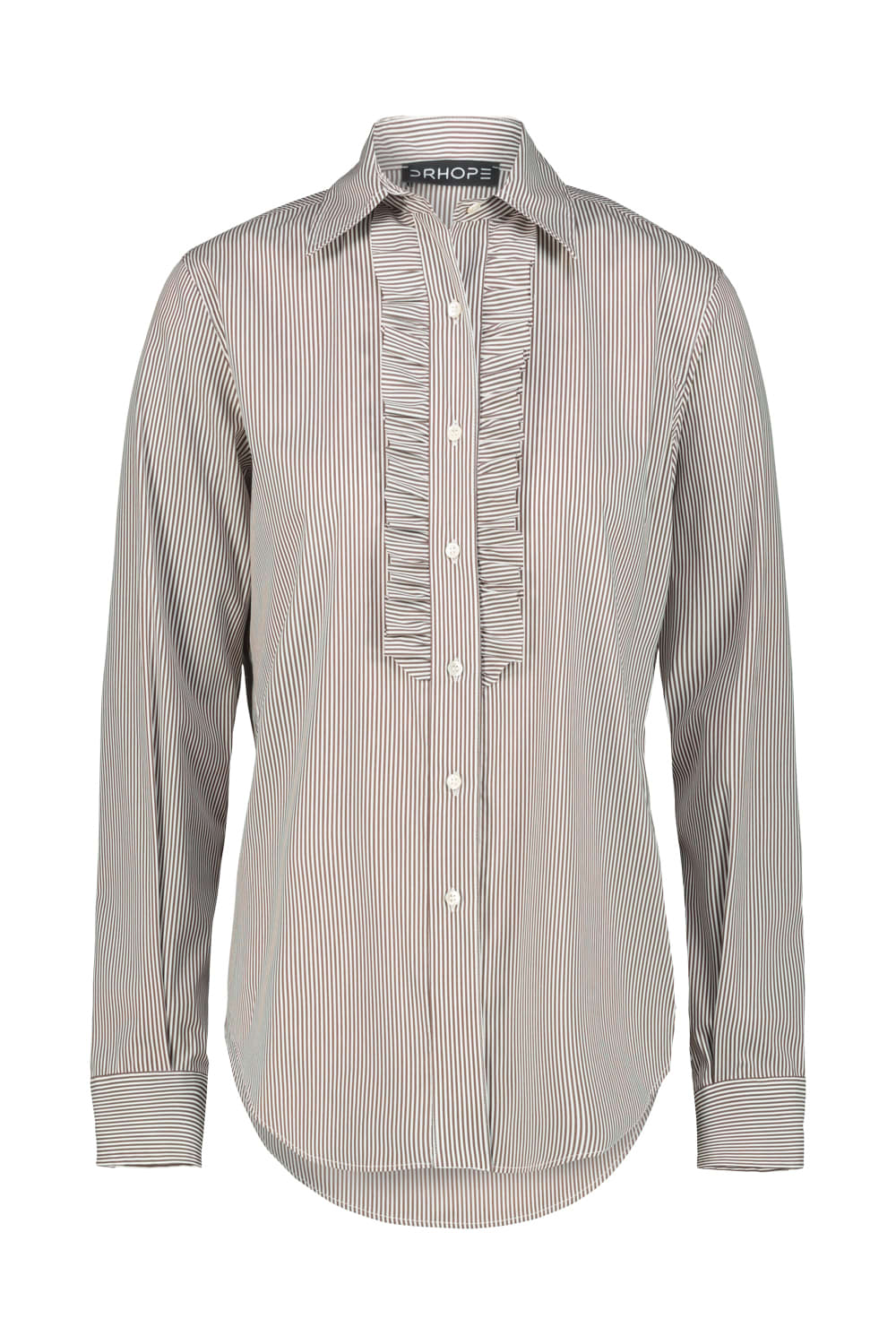 Drhope Dr. Hope Striped Cotton Shirt Clothing In Neutral