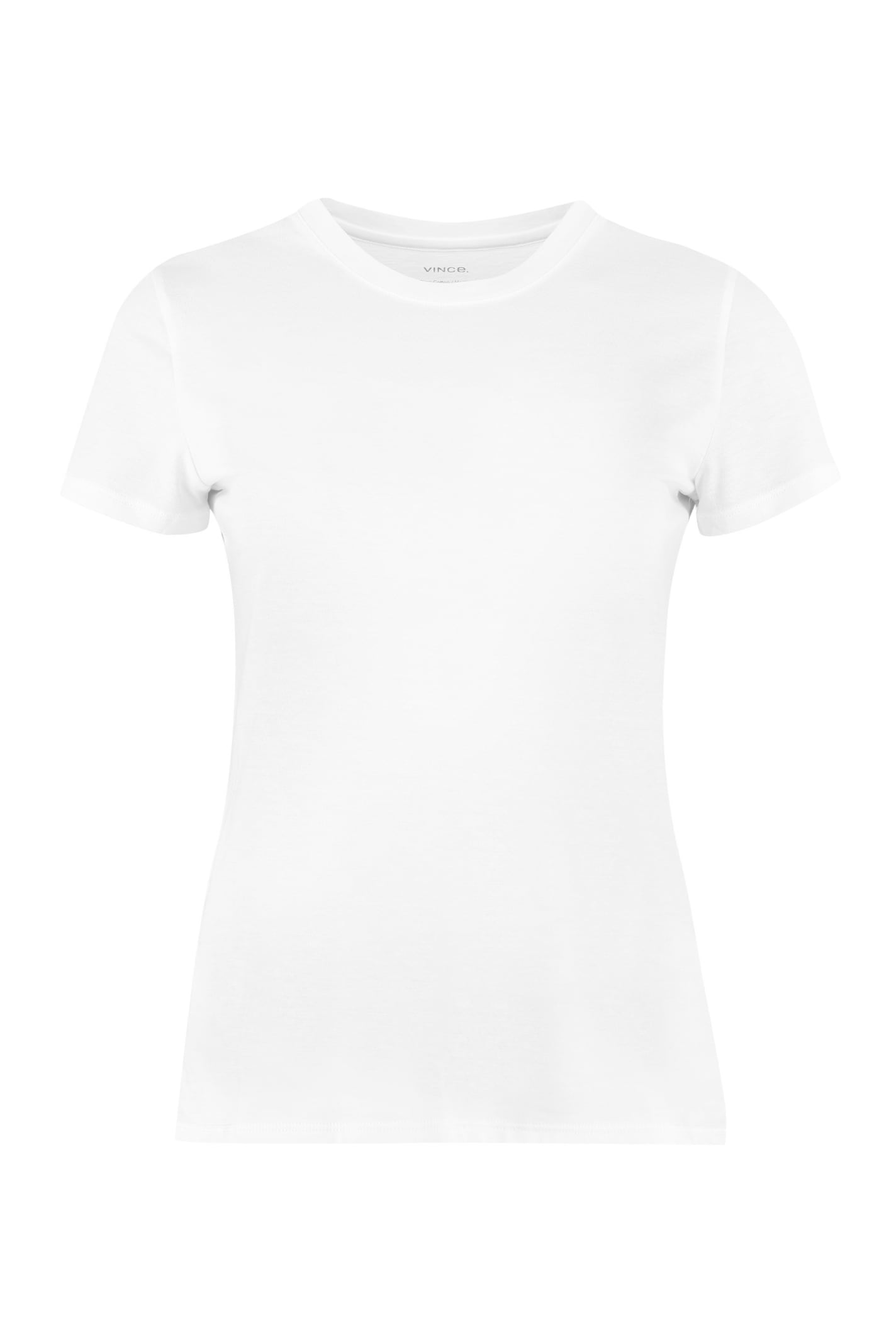 Vince Short-sleeve Pima Cotton Crewneck T-shirt In Optic White