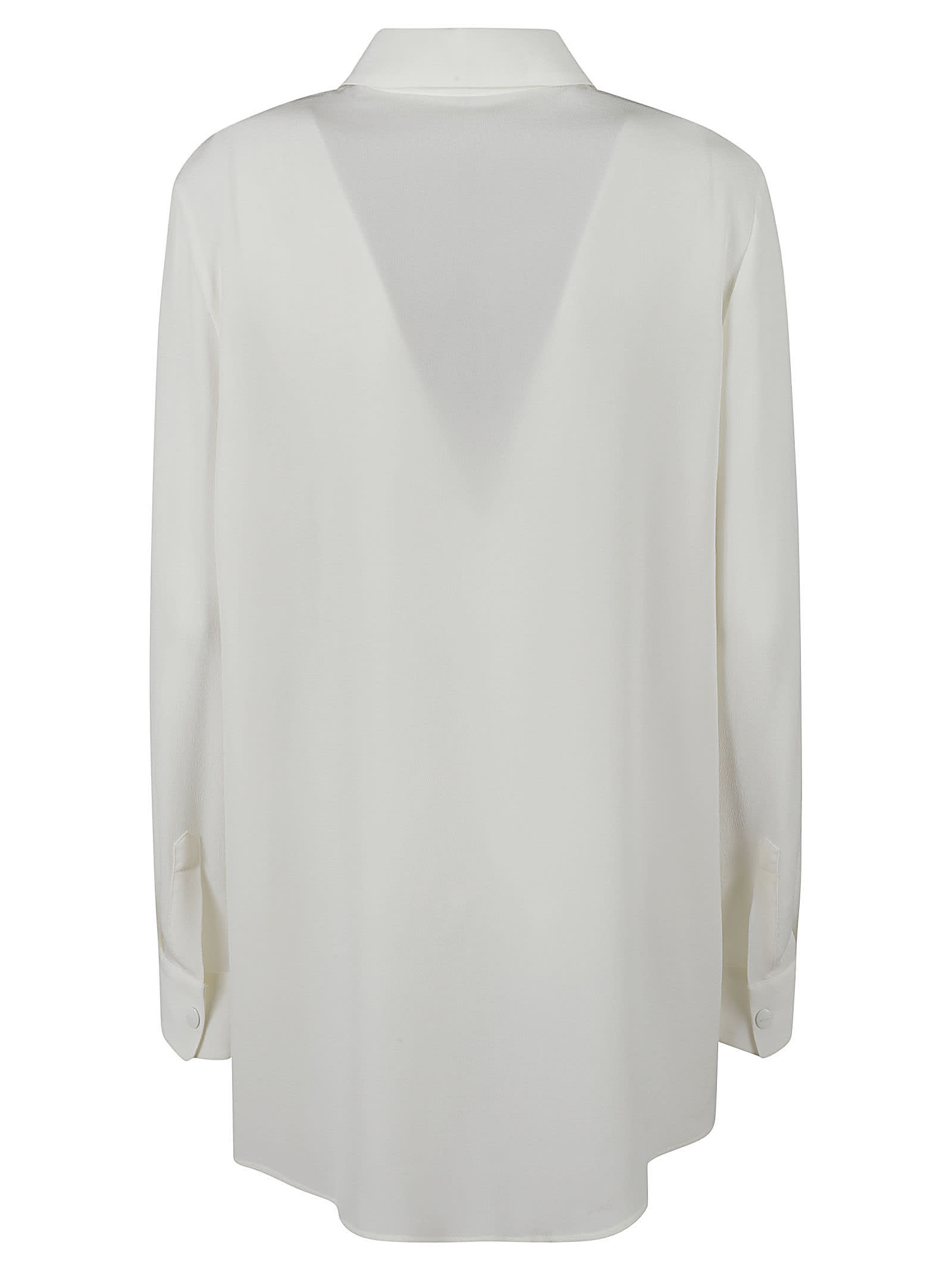 Shop Etro Long-sleeved Shirt In White