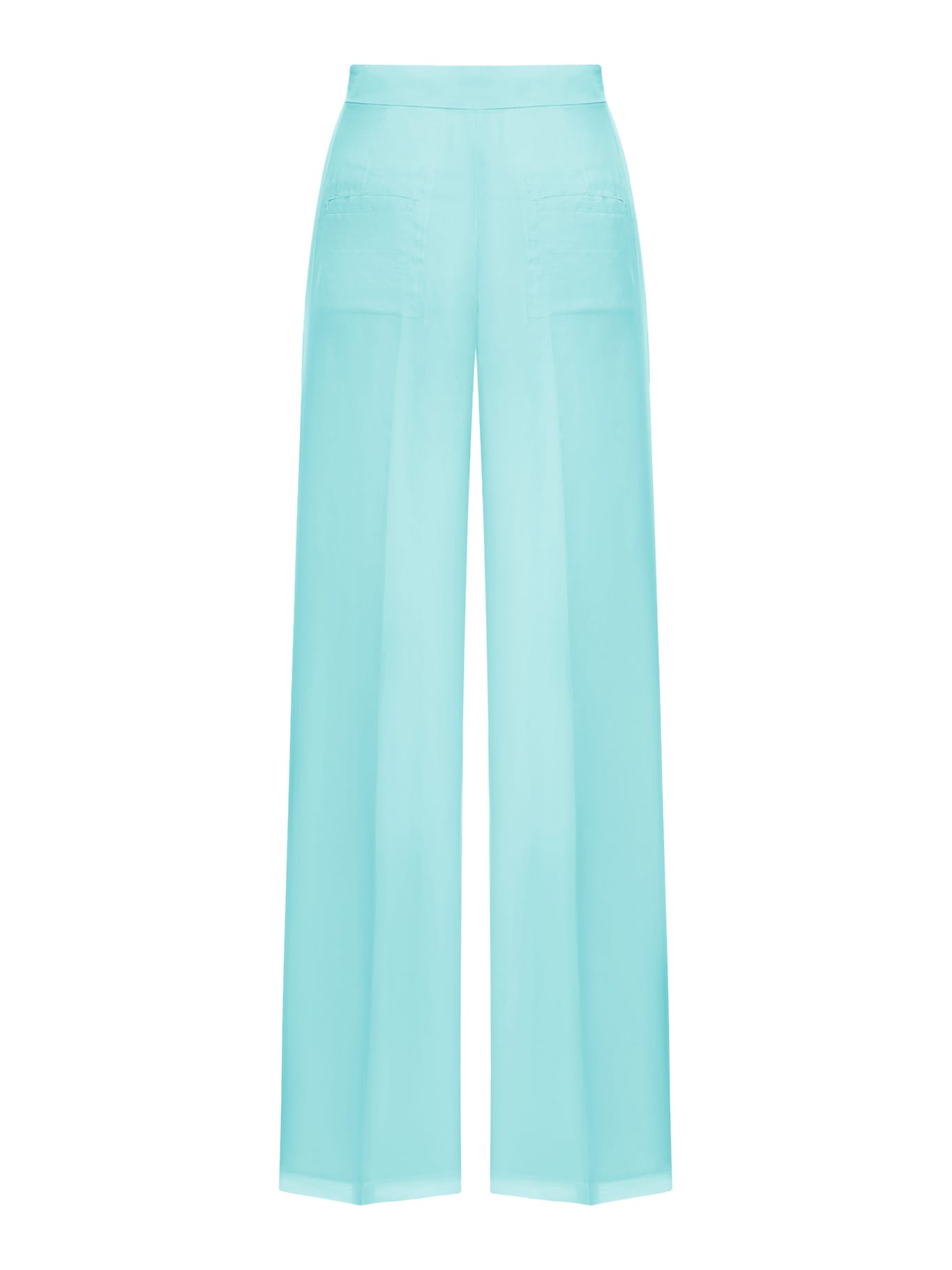 Shop Max Mara Calibri Trousers In Acqua