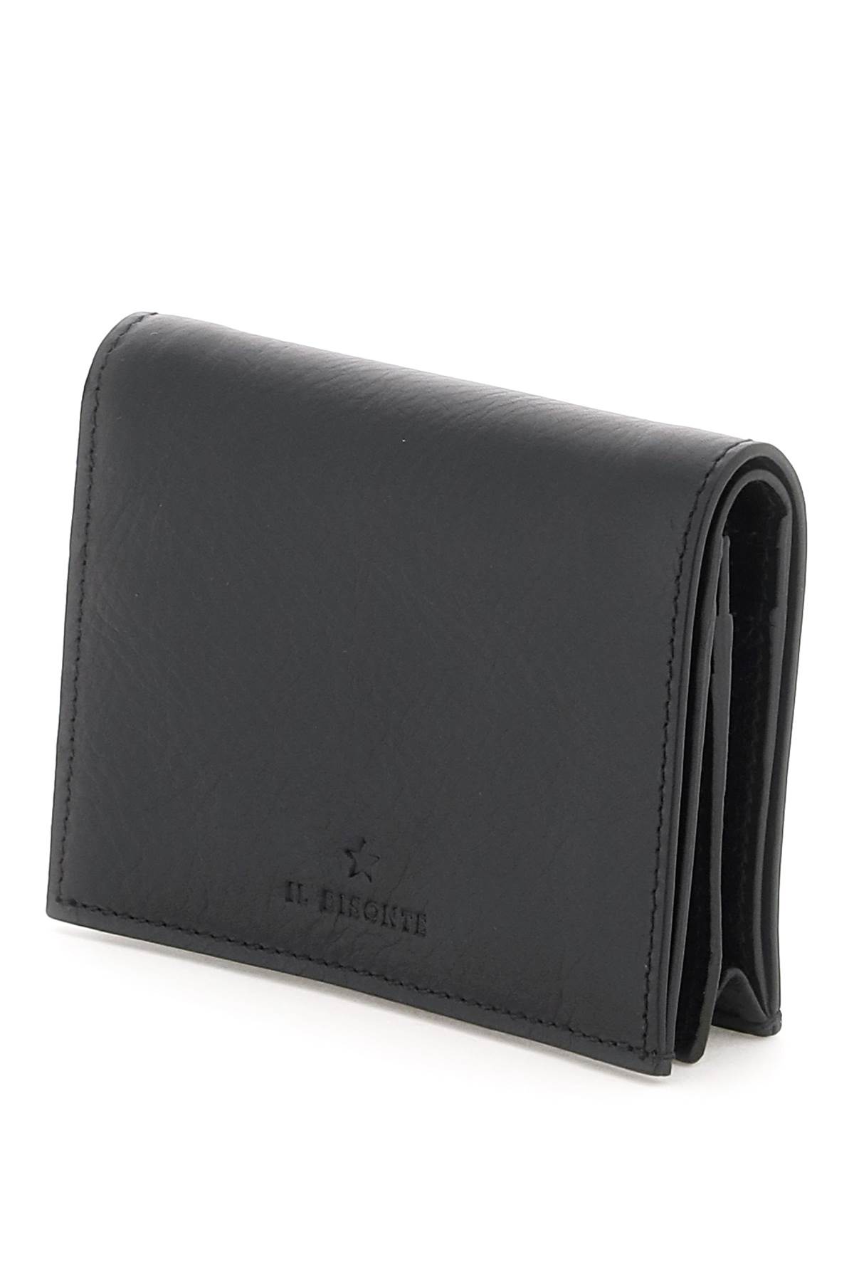 Shop Il Bisonte Leather Wallet In Nero (black)