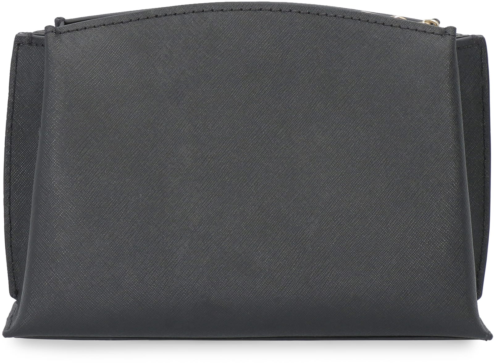 Shop Michael Michael Kors Ruby Leather Messenger Bag In Black