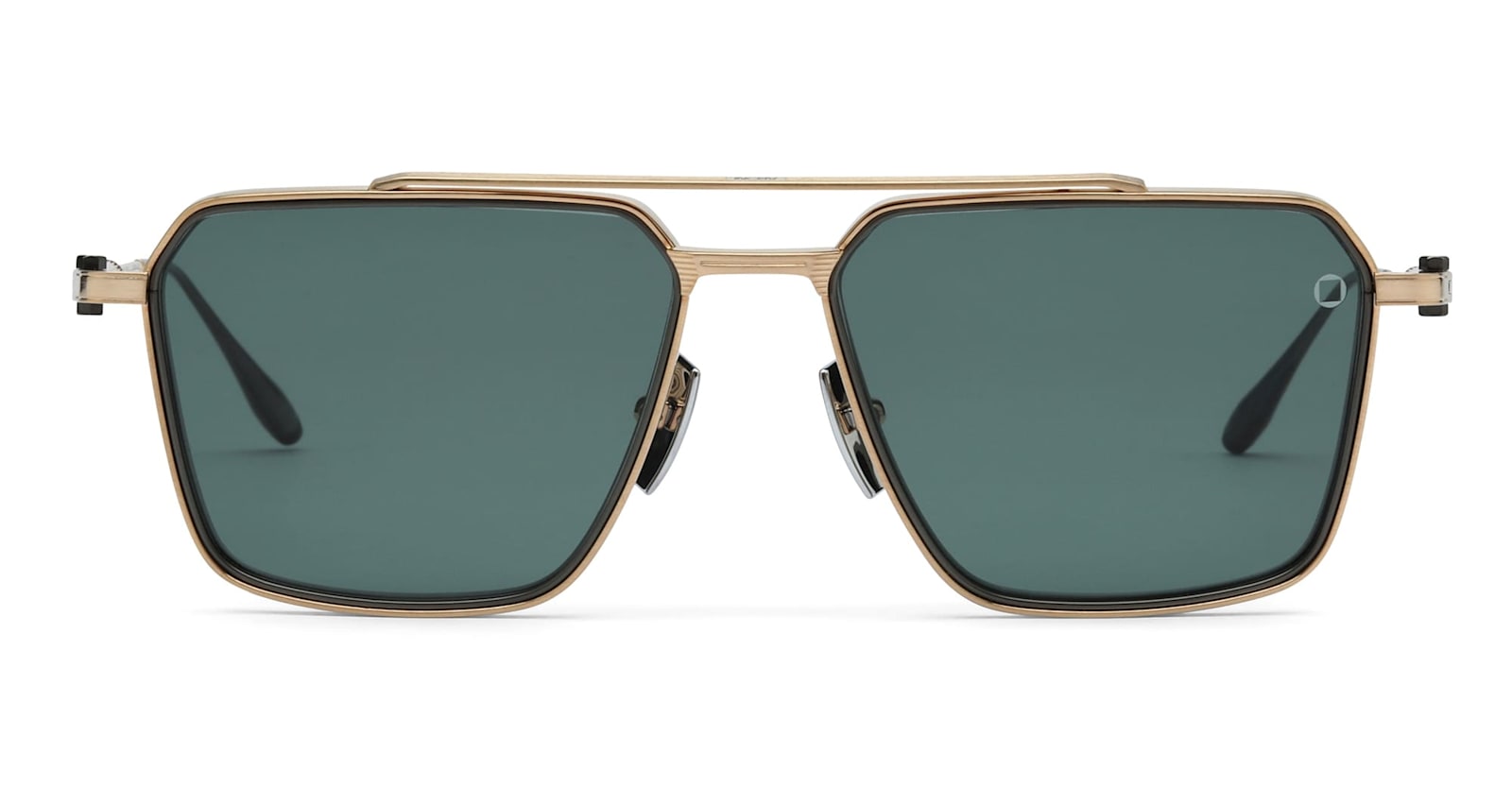 Akoni Telesto - 12k Gold / Black Palladium Sunglasses In Brown