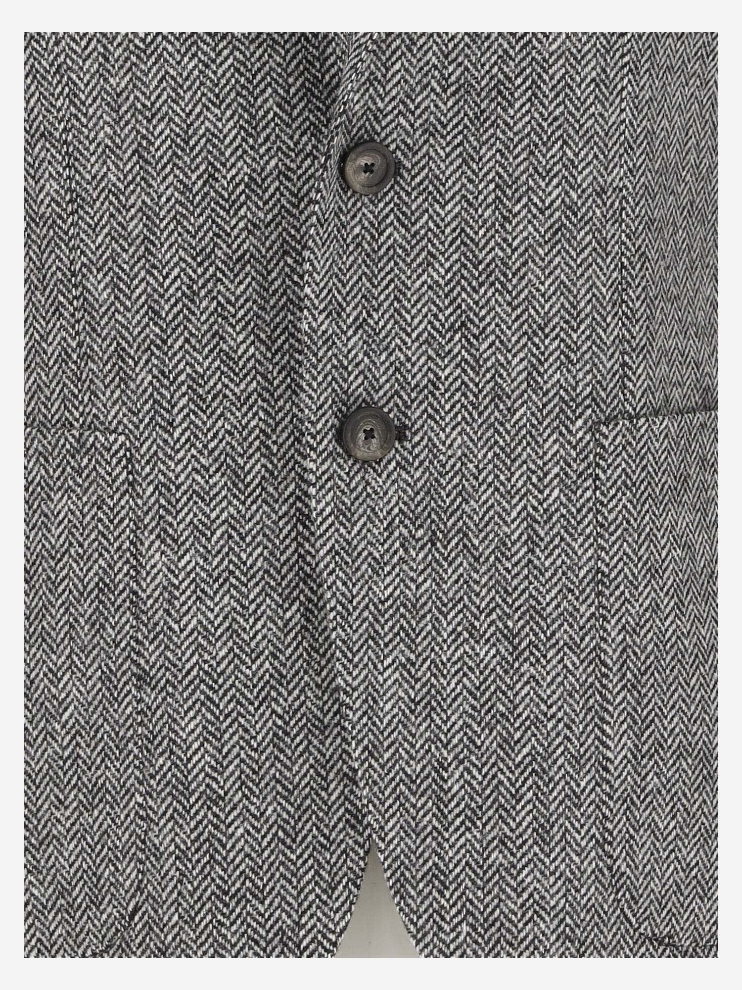 Shop Tagliatore Single-breasted Wool Jacket In Grey