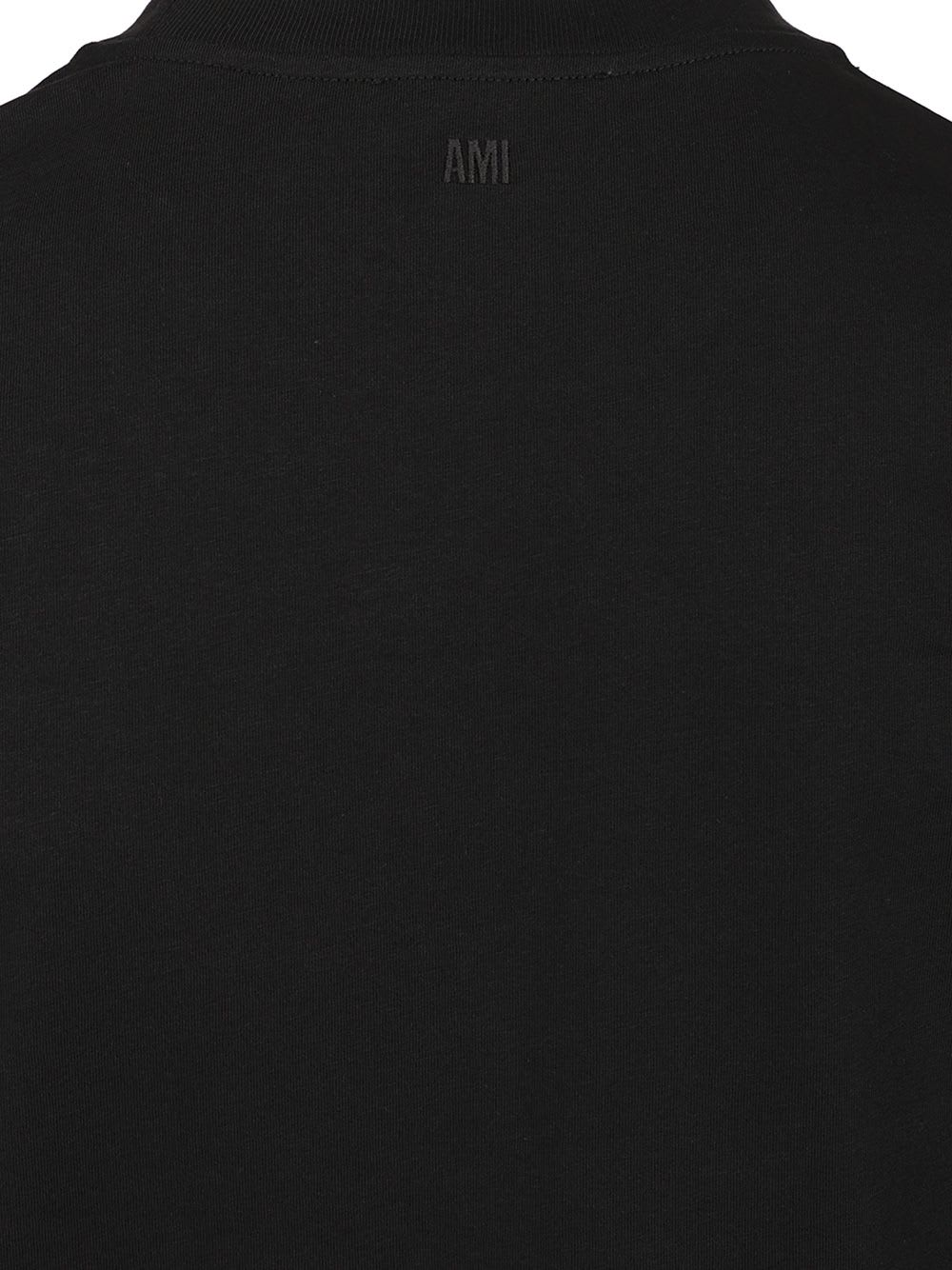 Ami Alexandre Mattiussi Ami Paris Ami De Coeur Wool Crewneck Sweater In Black