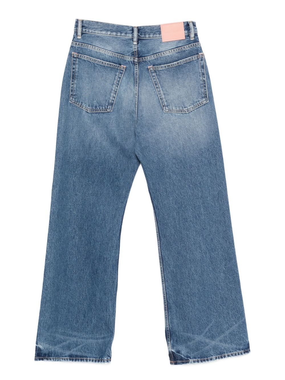Acne Studios Trousers With Faded Effect And Five-pocket Design In Blue