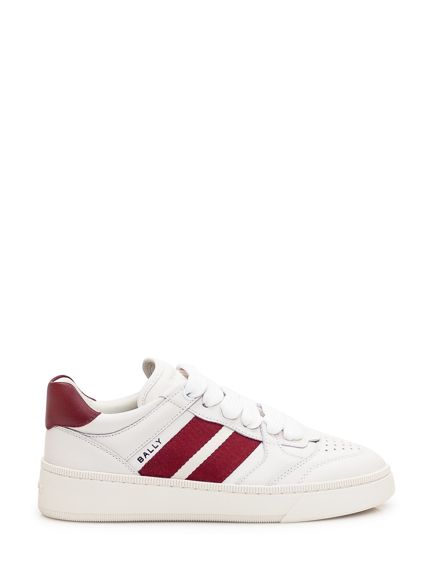 Shop Bally Raise Sneaker In White/red