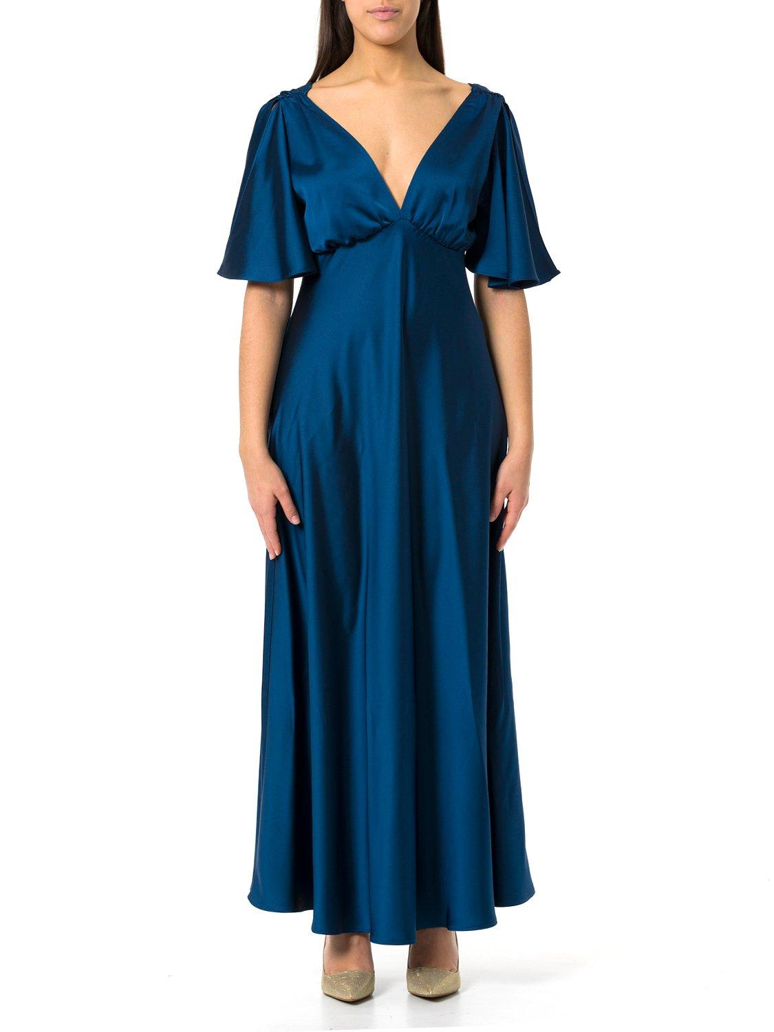 Liu •jo V-neck Satin Maxi Dress Liu-jo
