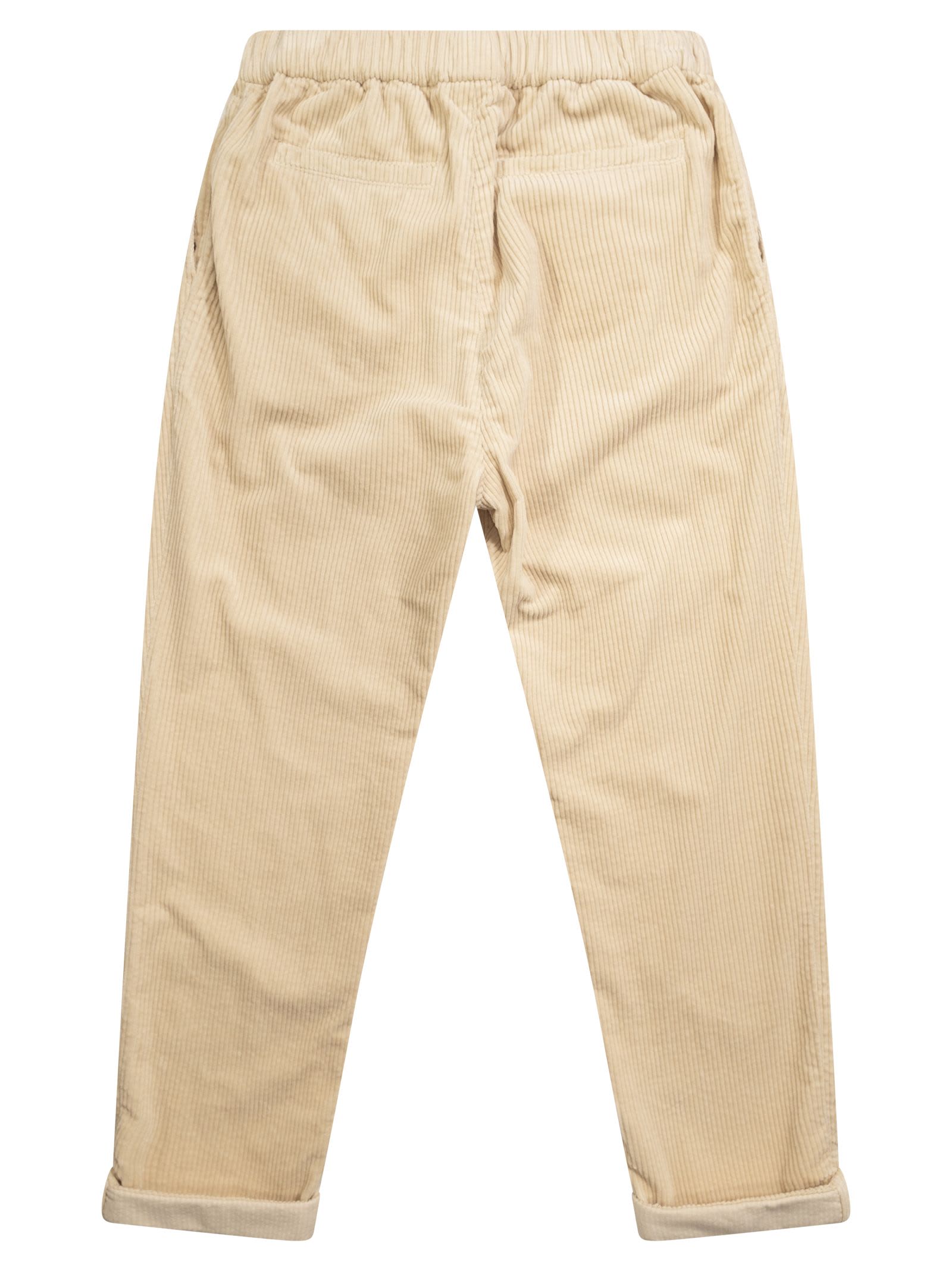 BRUNELLO CUCINELLI GARMENT-DYED TWISTED COTTON GABARDINE PANTS WITH DRAWSTRINGS 