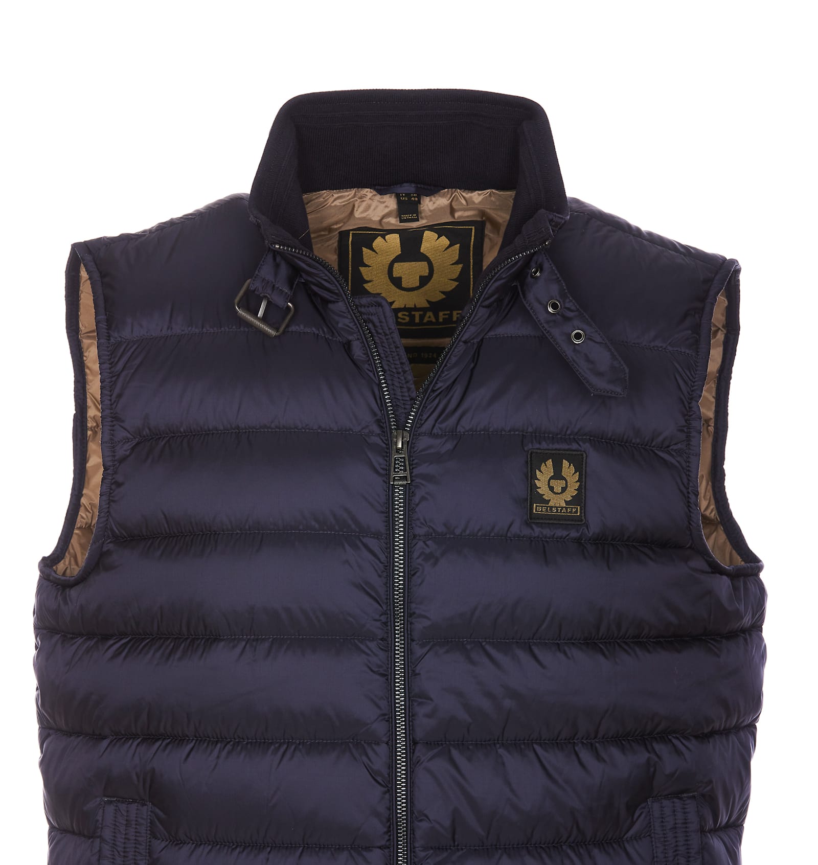 Shop Belstaff Circuit Padded Vest In Blue