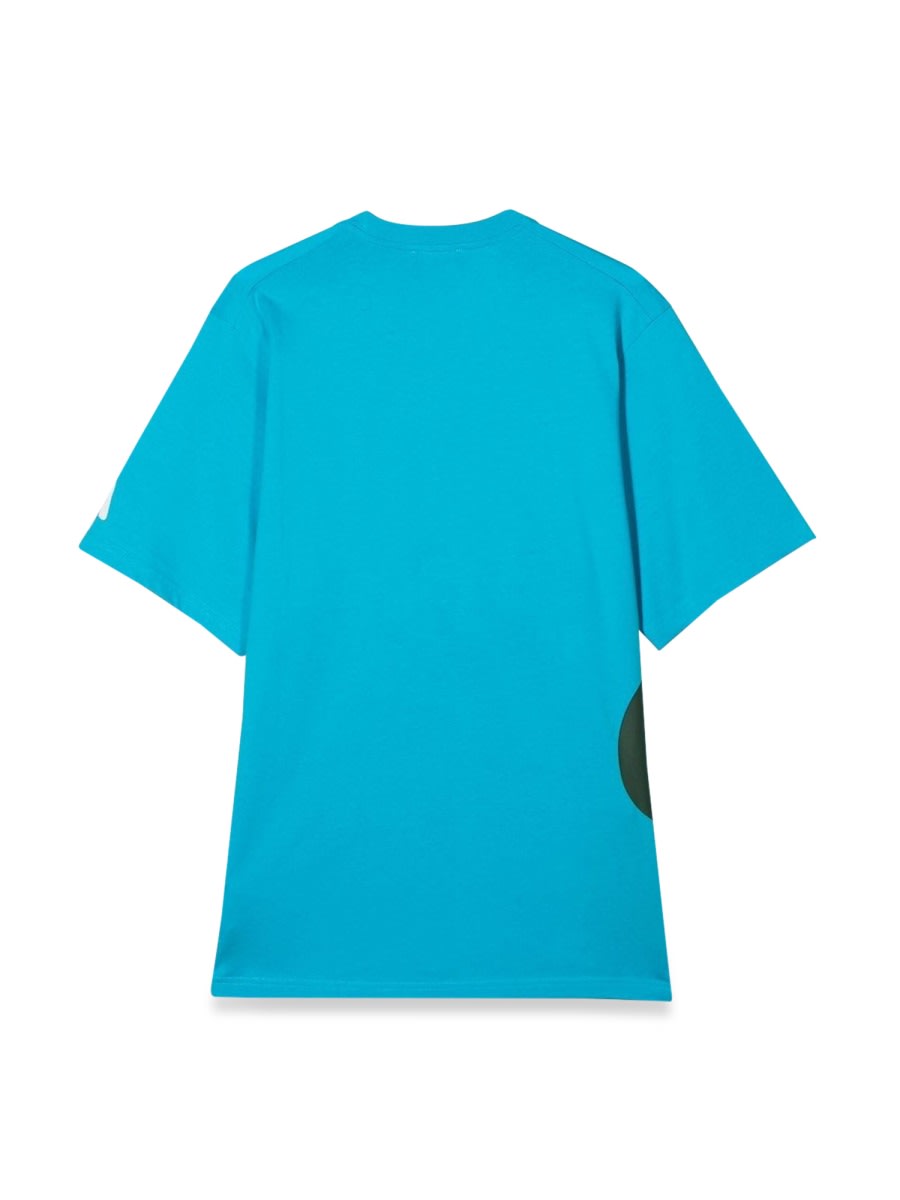 Shop Dsquared2 T-shirt Allover Writing In Azure