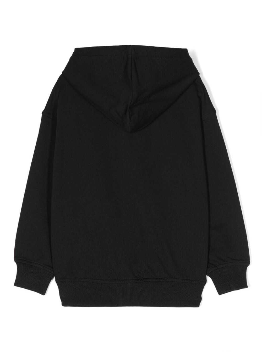Shop Moschino Hoodes Sweatshirt In Nero