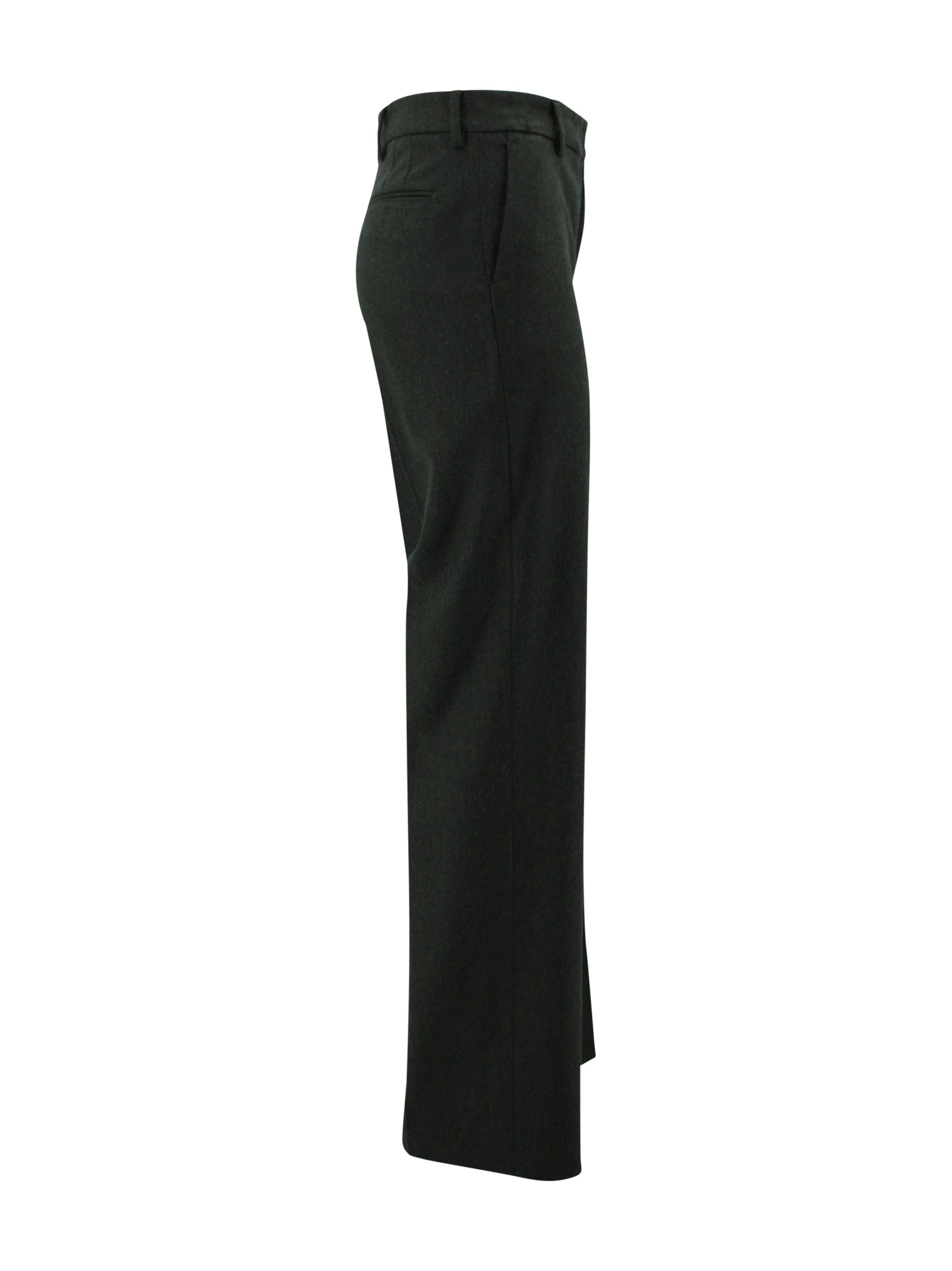 Pt Torino Wool Trousers In Green