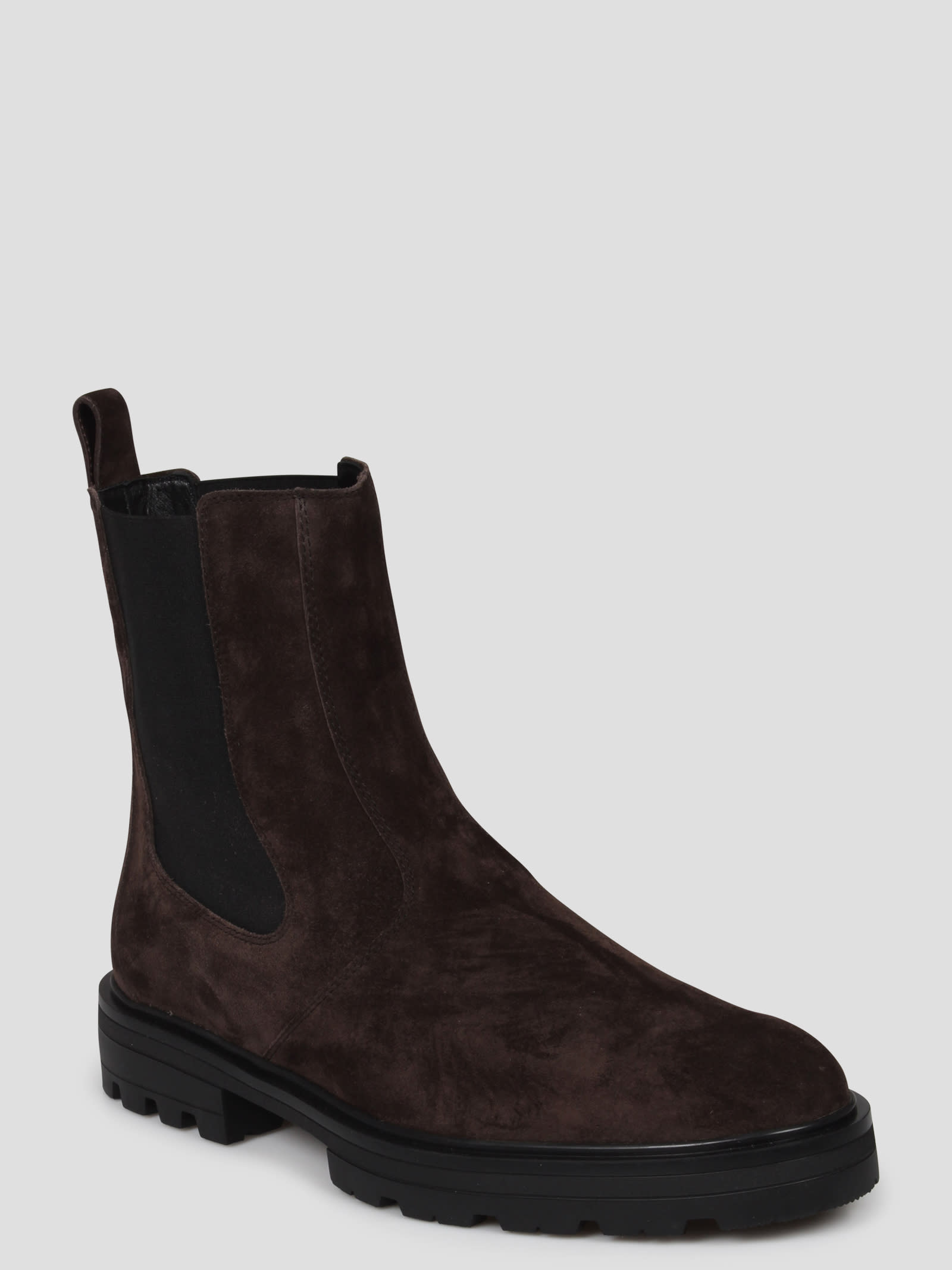 Shop Hogan H673 Chelsea Ankle Boots In Brown