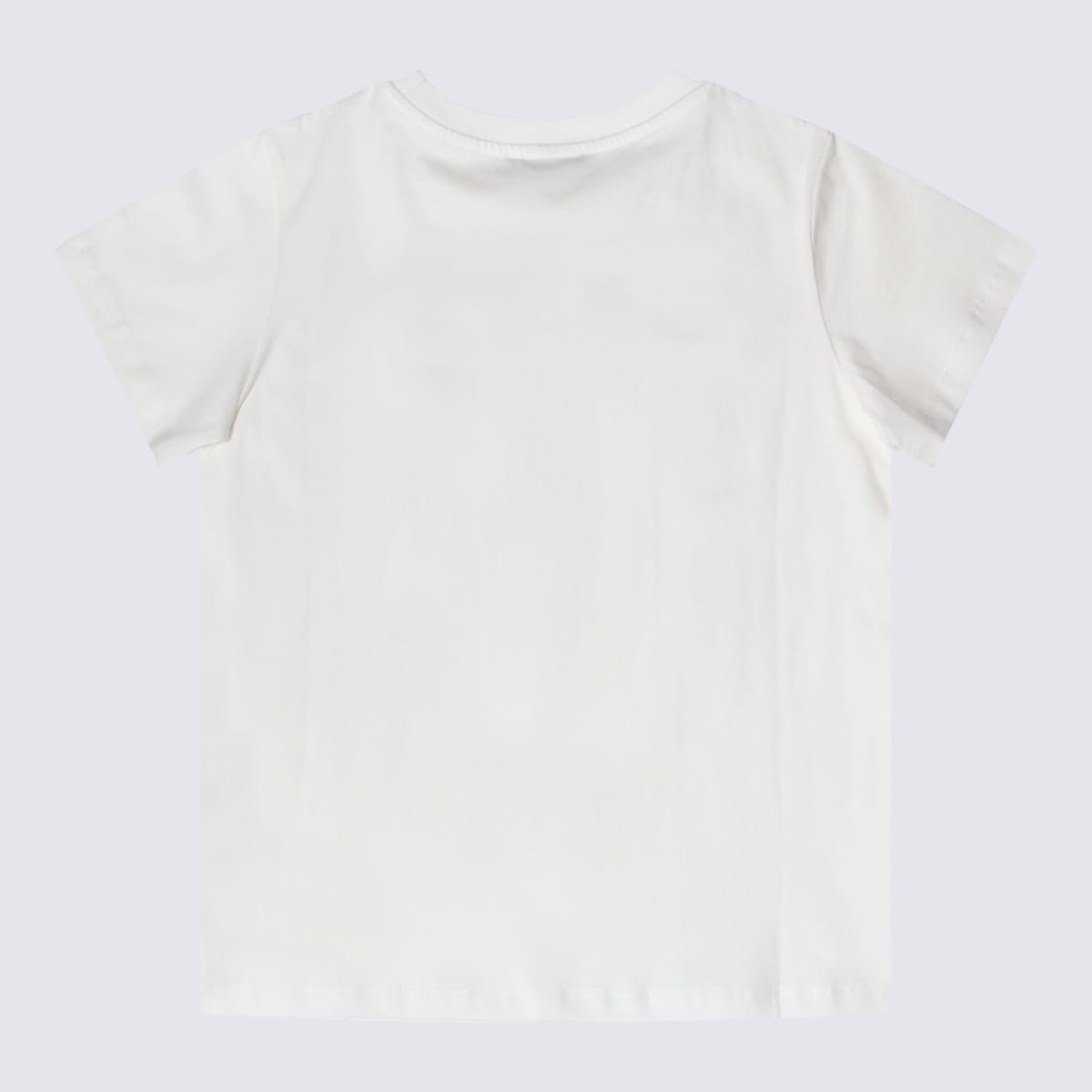 Balmain Kids' Ivory Cotton T-shirt In White