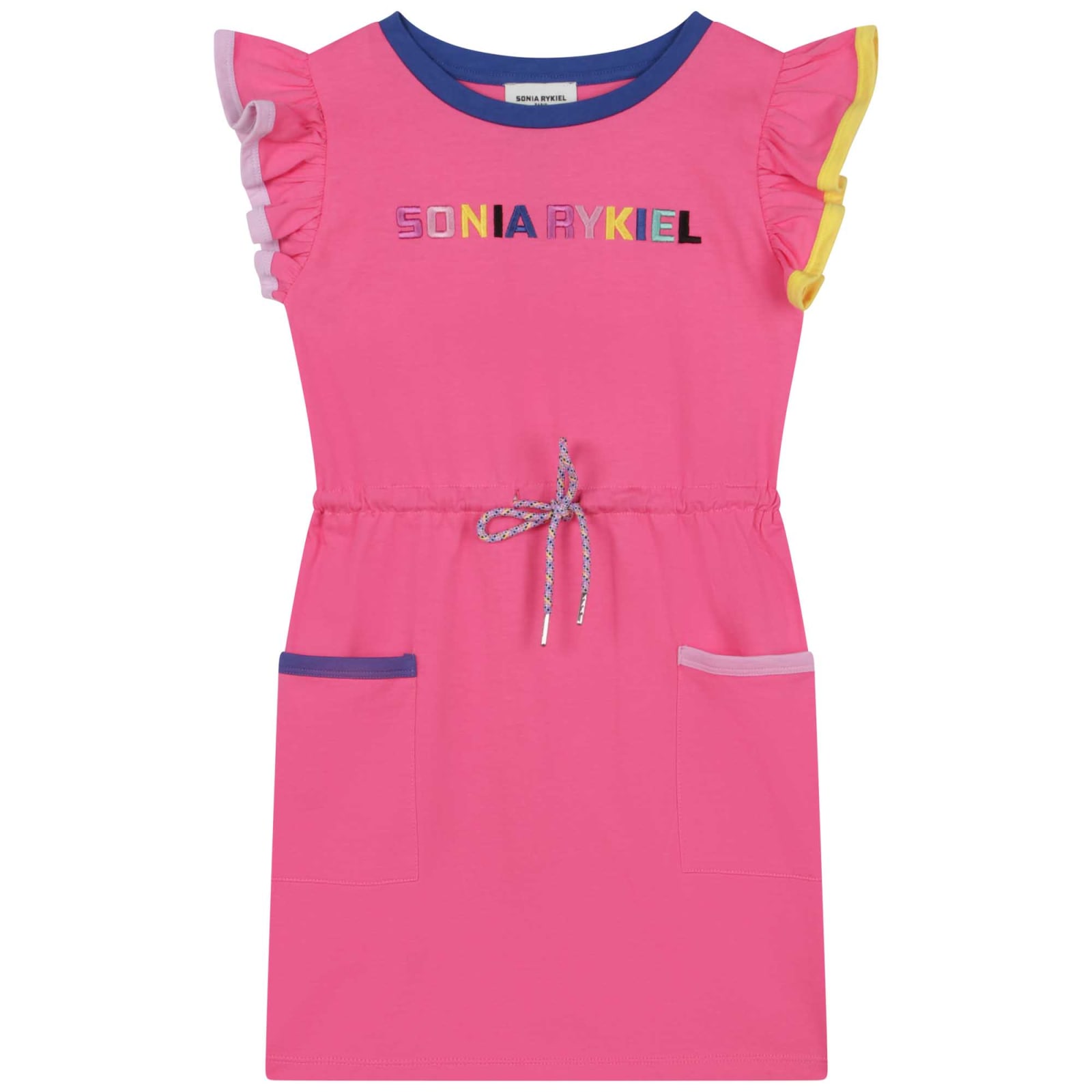 Sonia Rykiel Kids' Dress With Ruffles In Pink