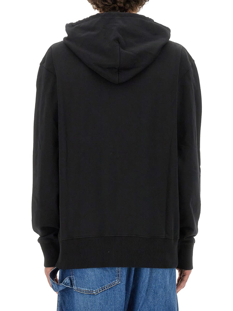 Shop Jw Anderson Sweatshirt With Logo In Black